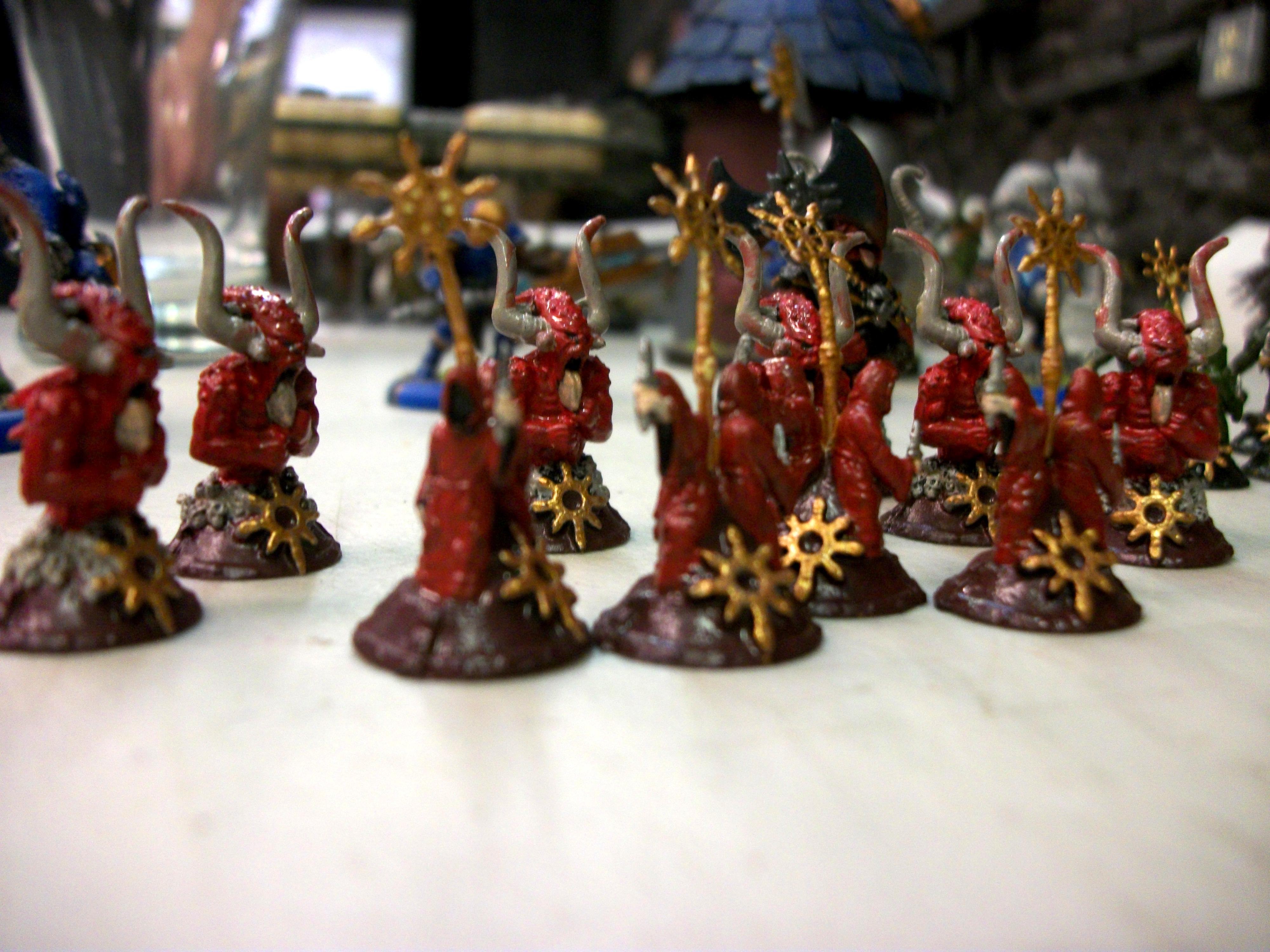 Board Game Pieces, Chaos In The Old World, Cultists, Khorne