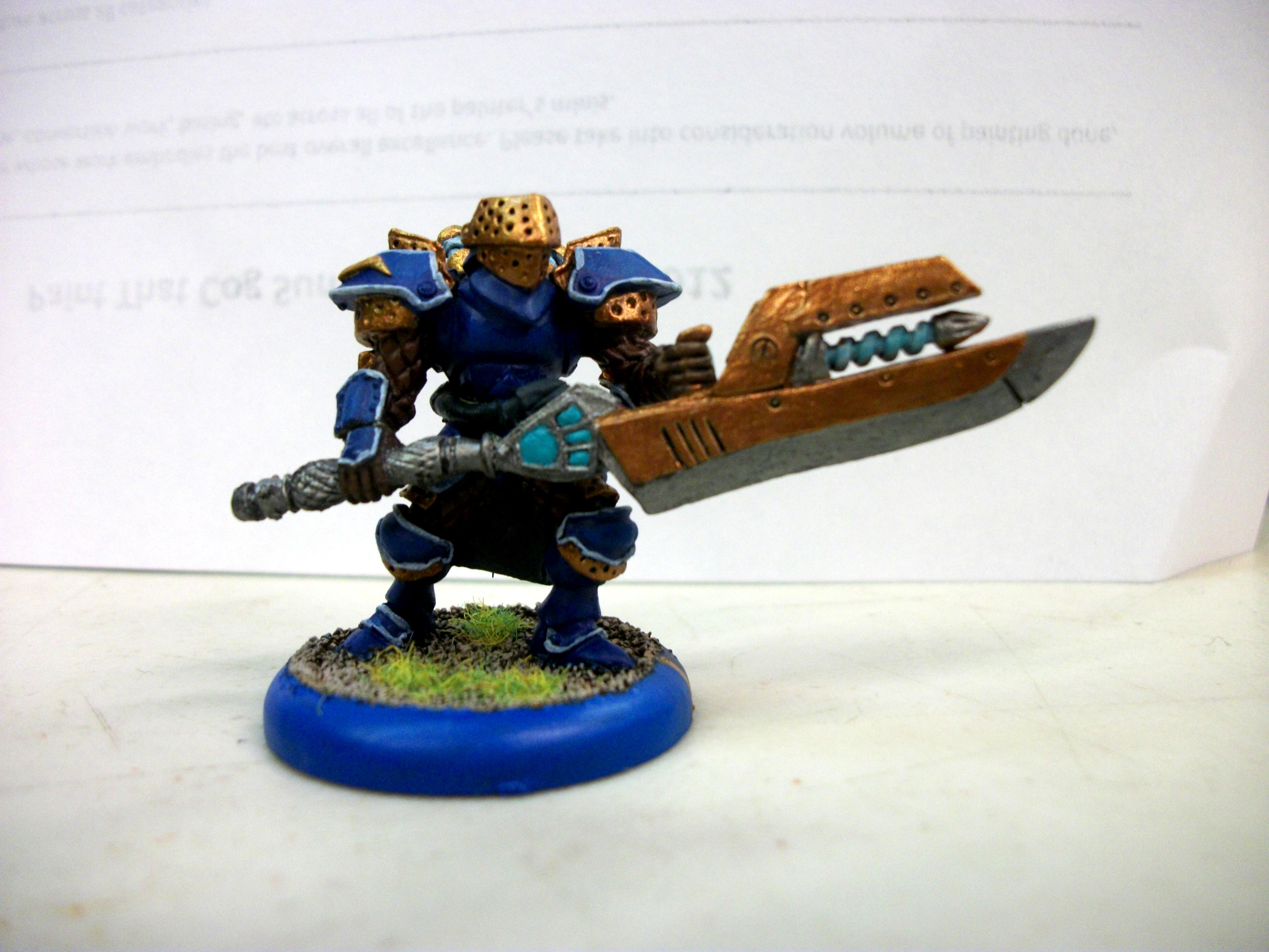 Cygnar, Stormguard Officer, Warmachine