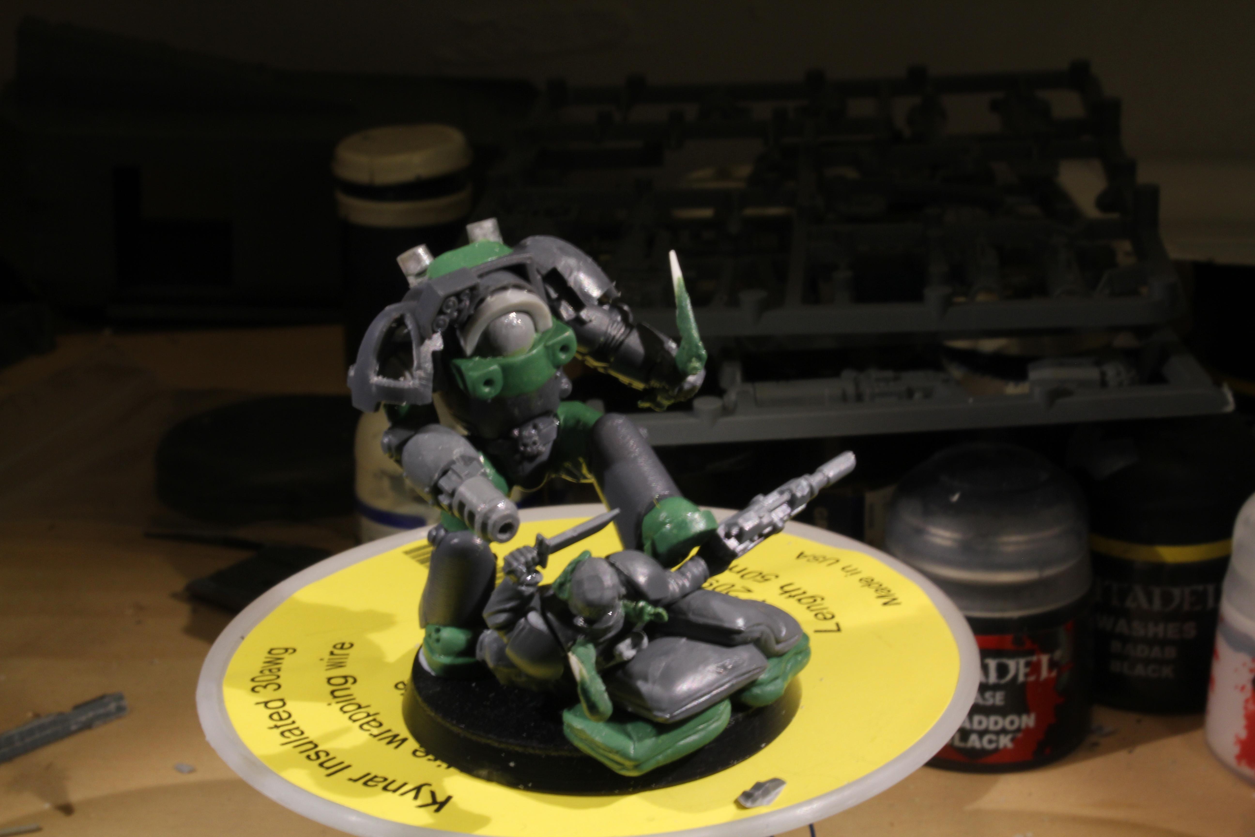 Greenstuff, Terminator Armor, Work In Progress