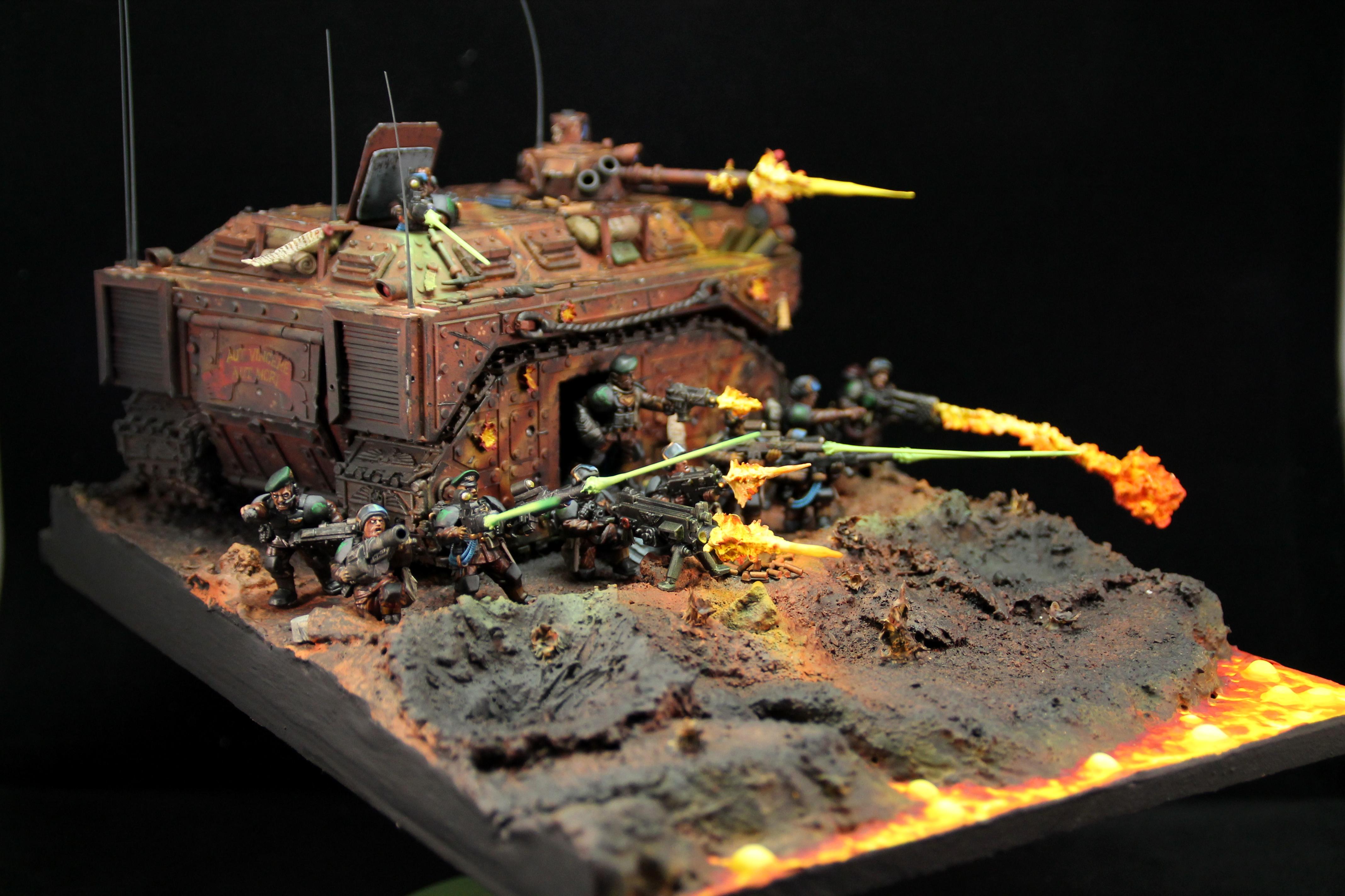 Diorama, Imperial Guard, Tank