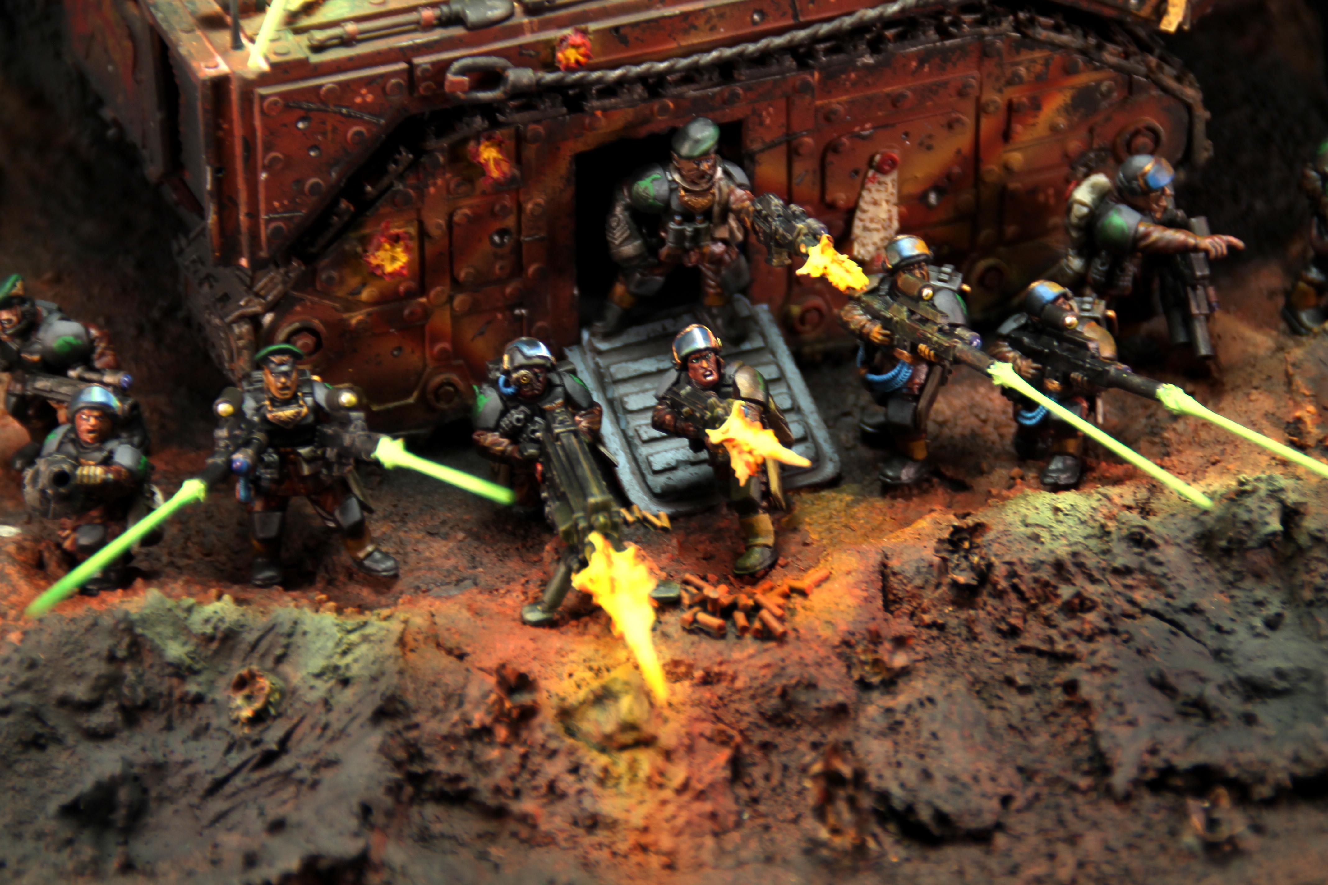 Diorama, Muzzle-flash