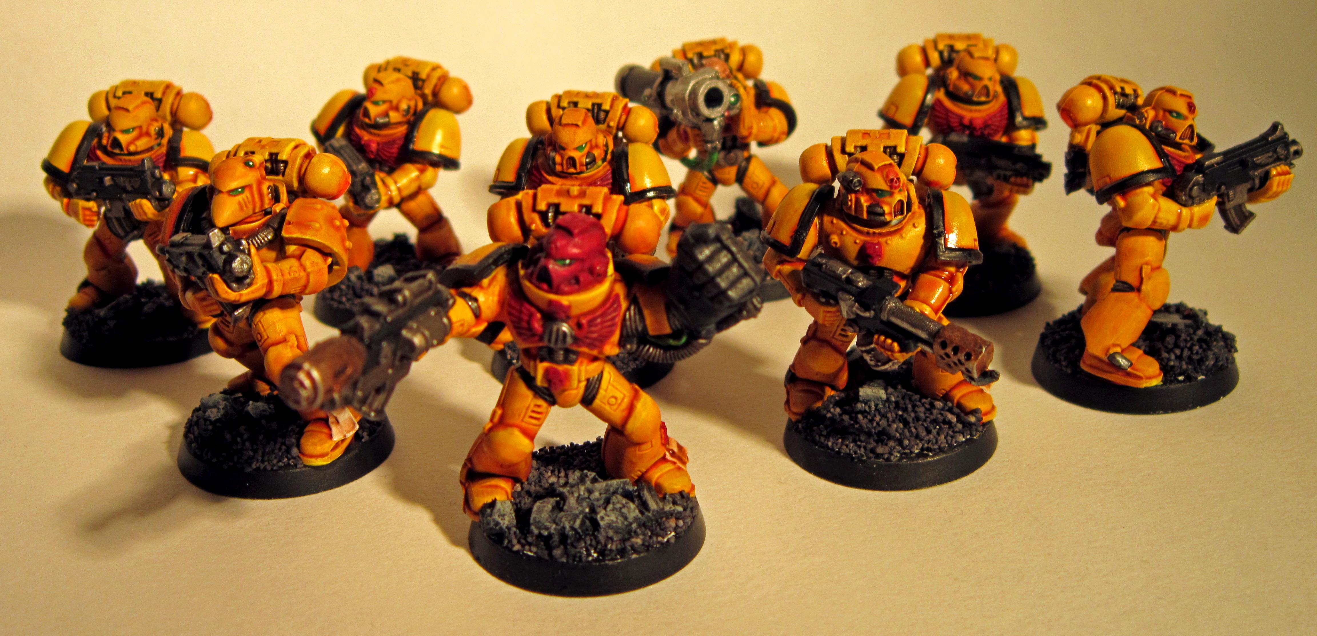 Imperial Fists, Tactical Squad, Warhammer 40k. Space Marines, Yellow