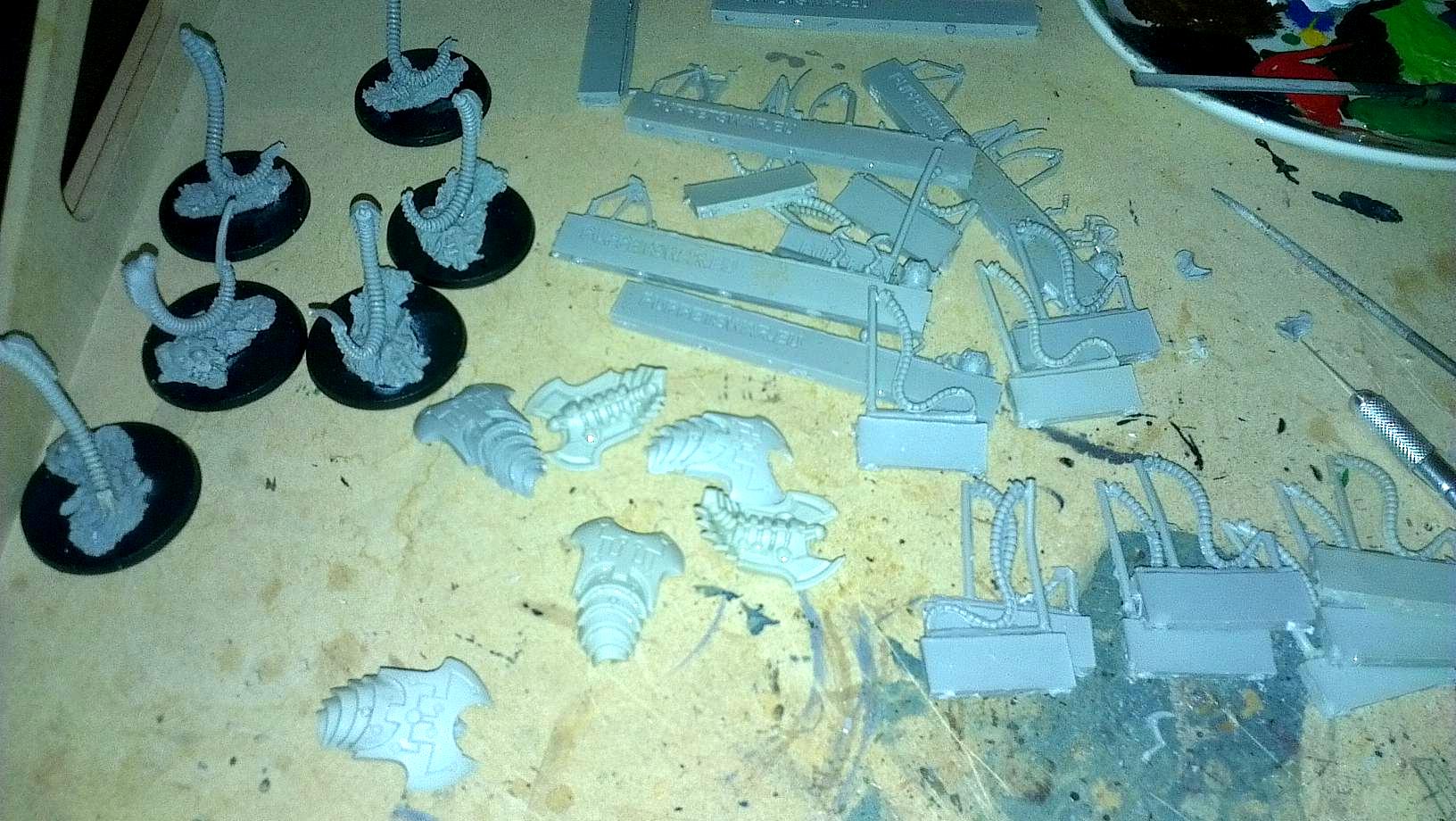 Necrons, Puppetwars, Work In Progress, Wraiths