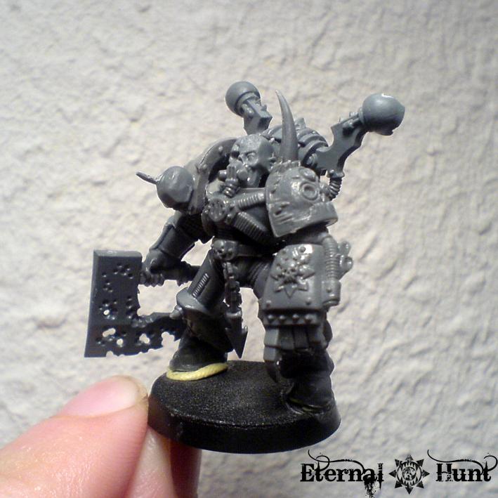 Champion, Chaos, Conversion, Death Guard, Nurgle, Plague Marines, Warhammer 40,000, Work In Progress