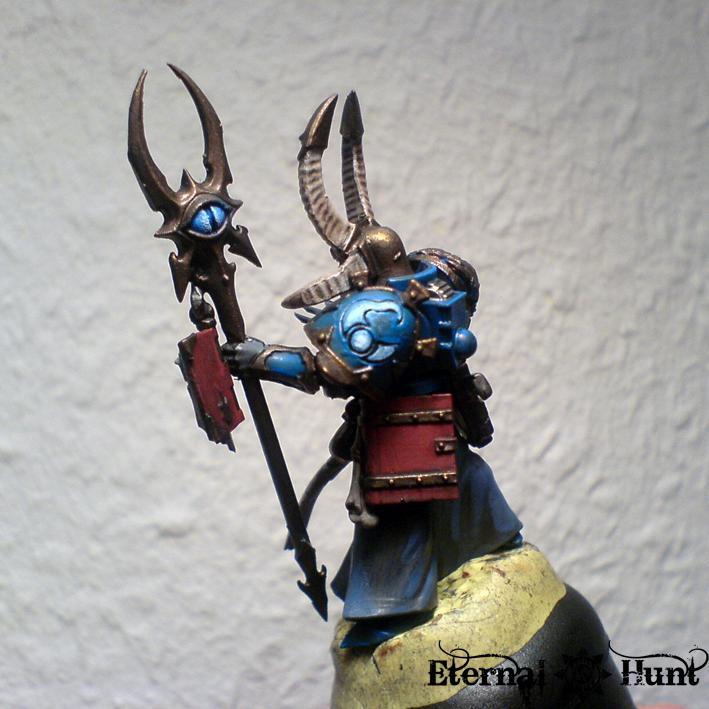 Champion, Chaos, Conversion, Sorcerer, Thousand Sons, Tzeentch, Warhammer 40,000, Work In Progress