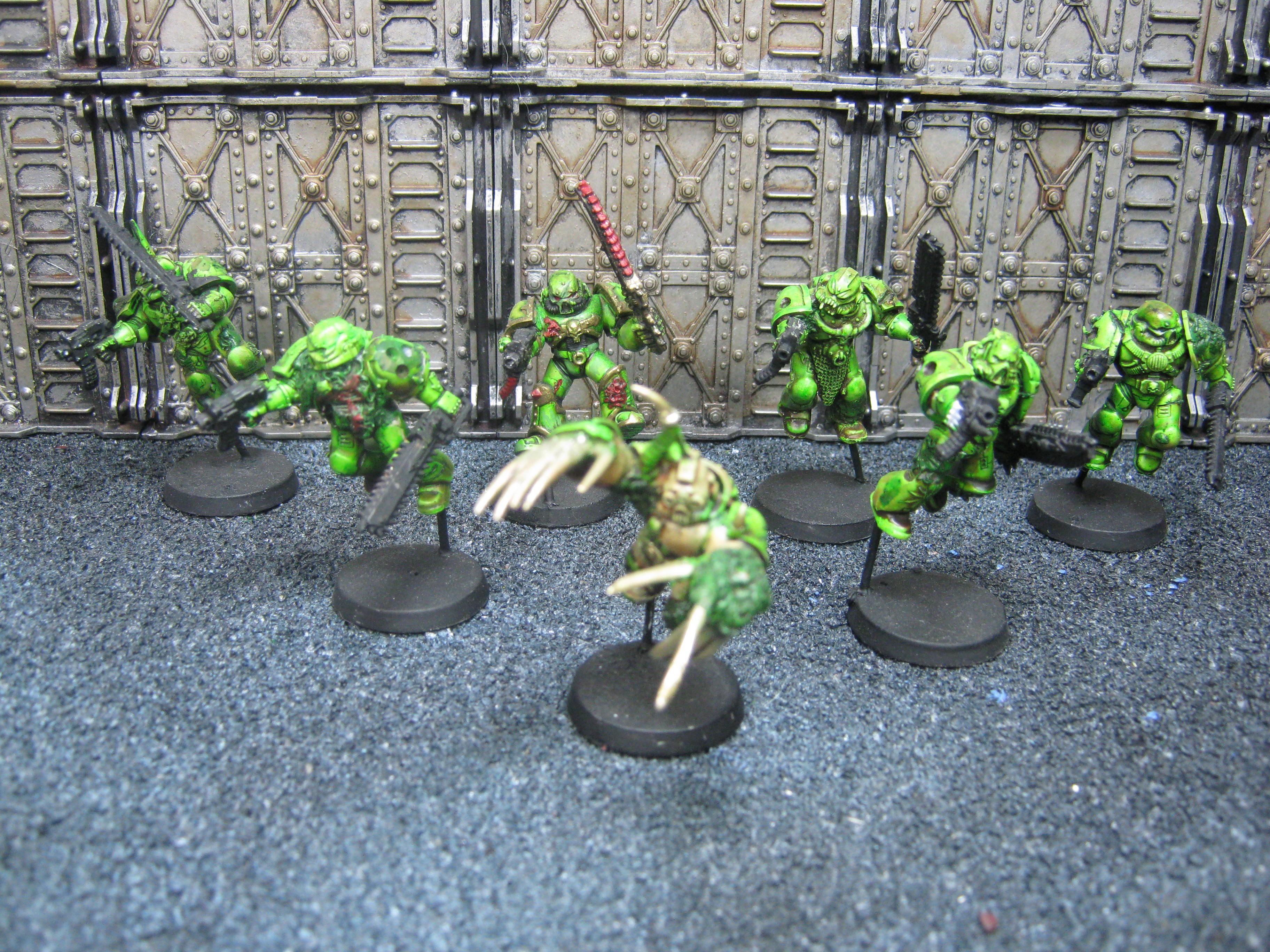 Chaos Space Marines, Conversion, Nurgle, Plague Marines, Raptors, Warhammer 40,000