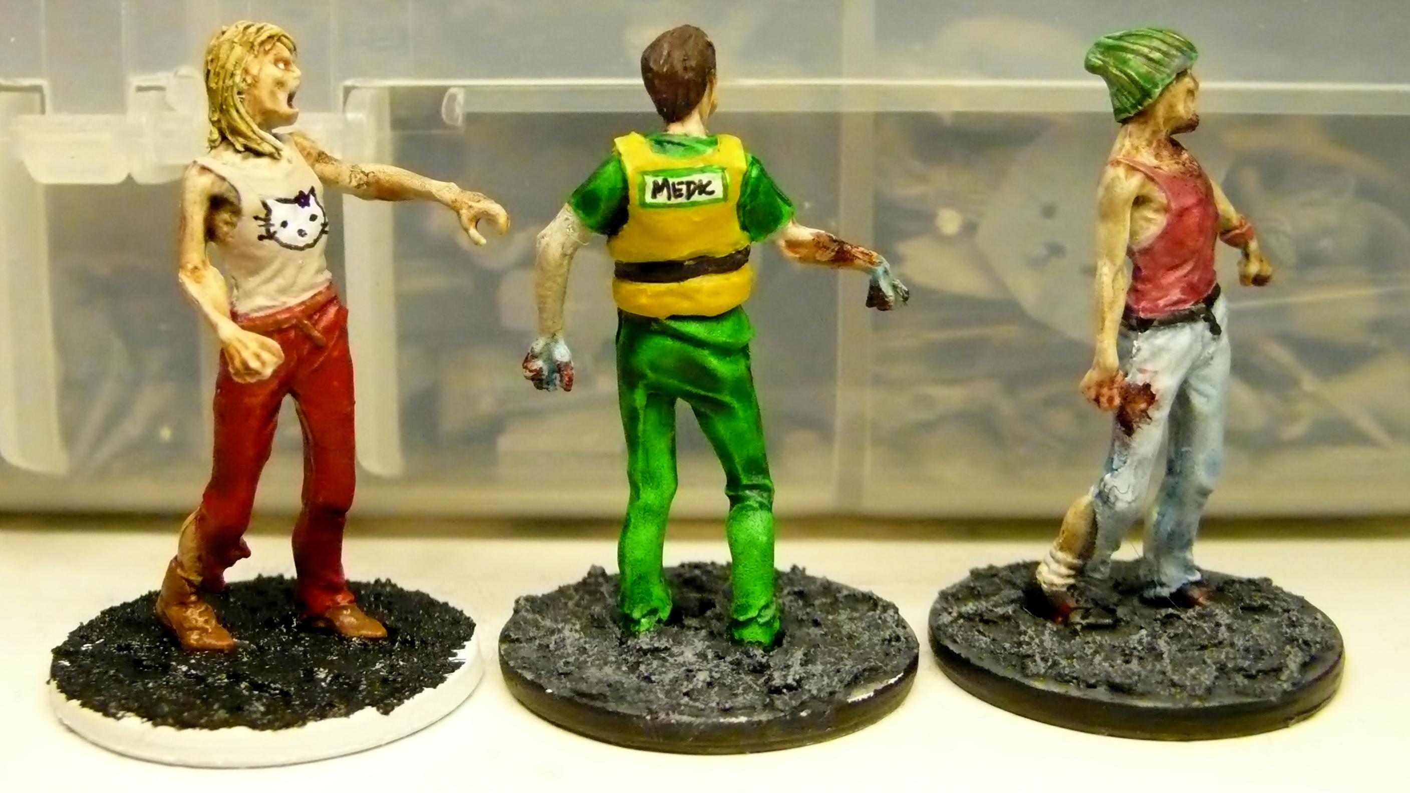 Kitty, Paramedic, Walker, Zombicide, Zombie