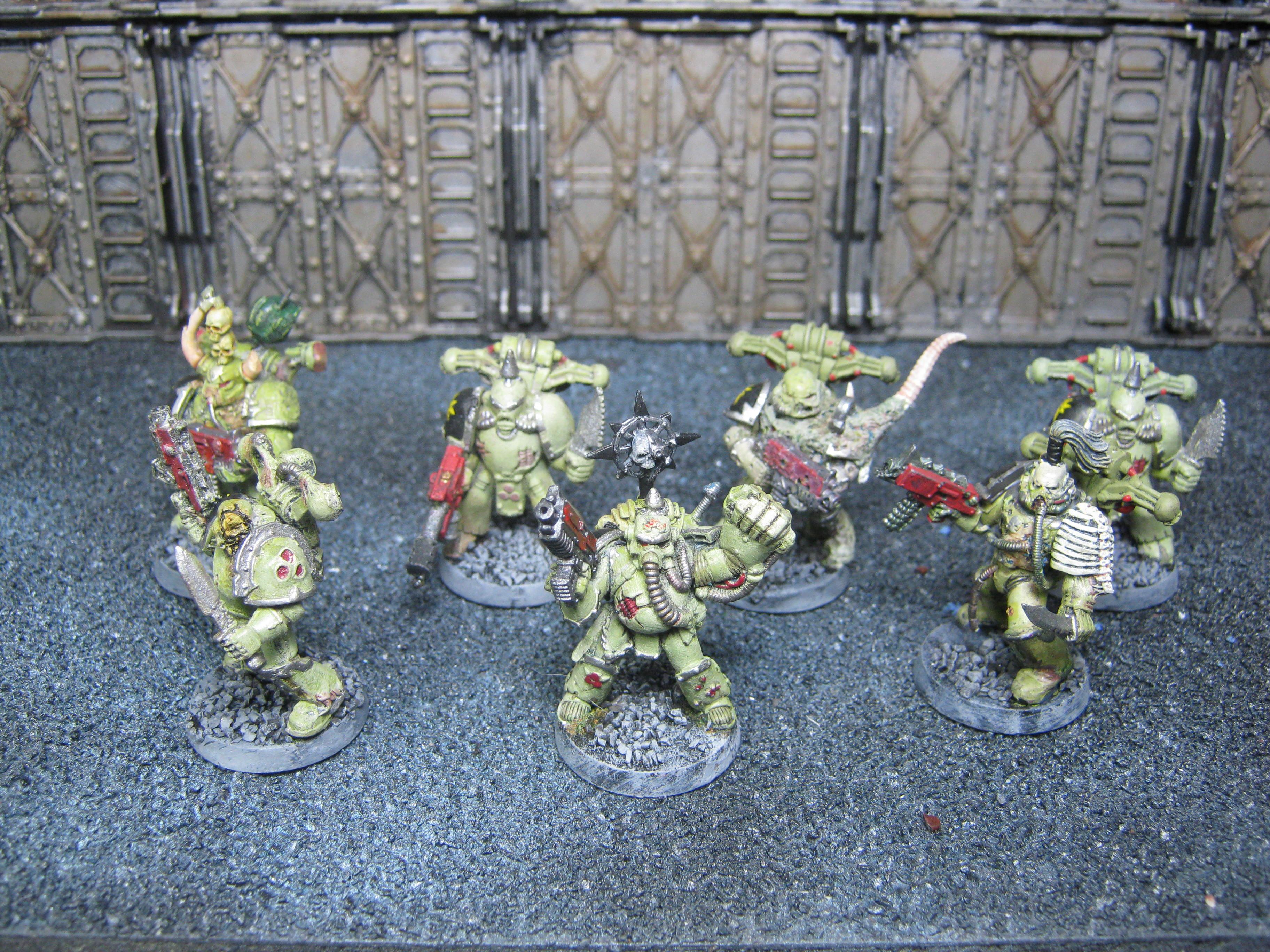 Chaos Space Marines, Conversion, Nurgle, Plague Marines, Raptors, Warhammer 40,000