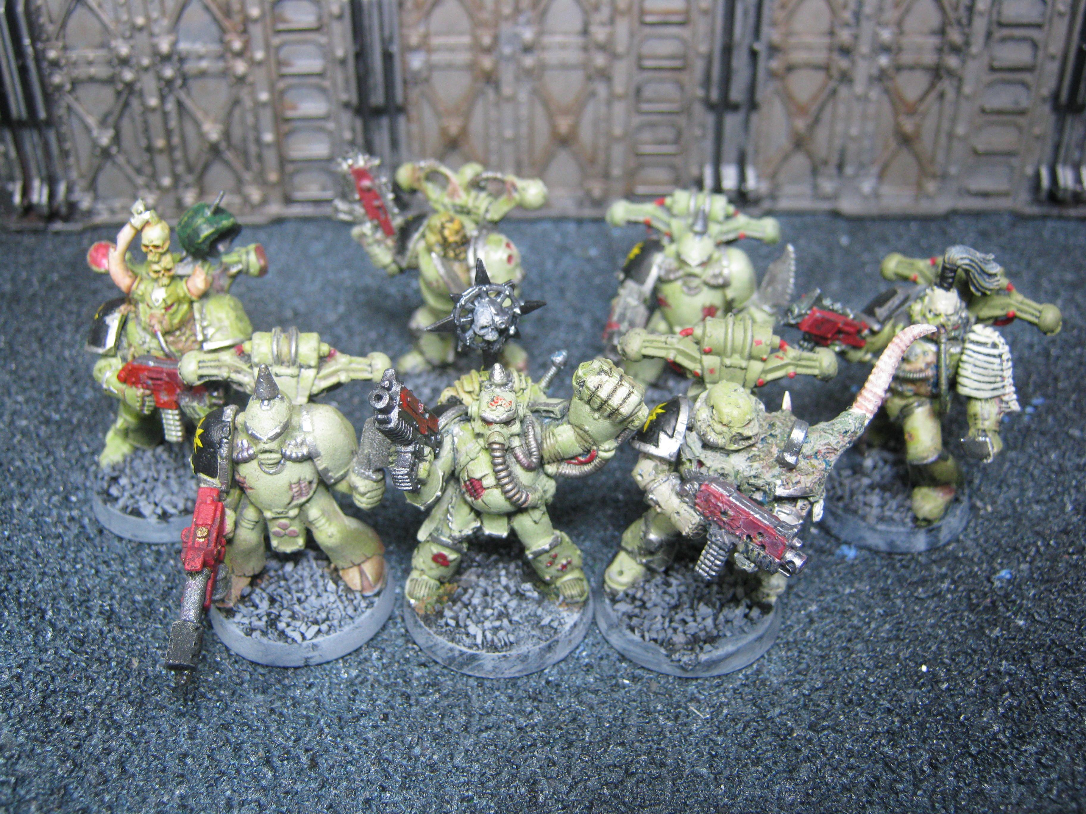 Chaos Space Marines, Conversion, Nurgle, Plague Marines, Raptors, Warhammer 40,000