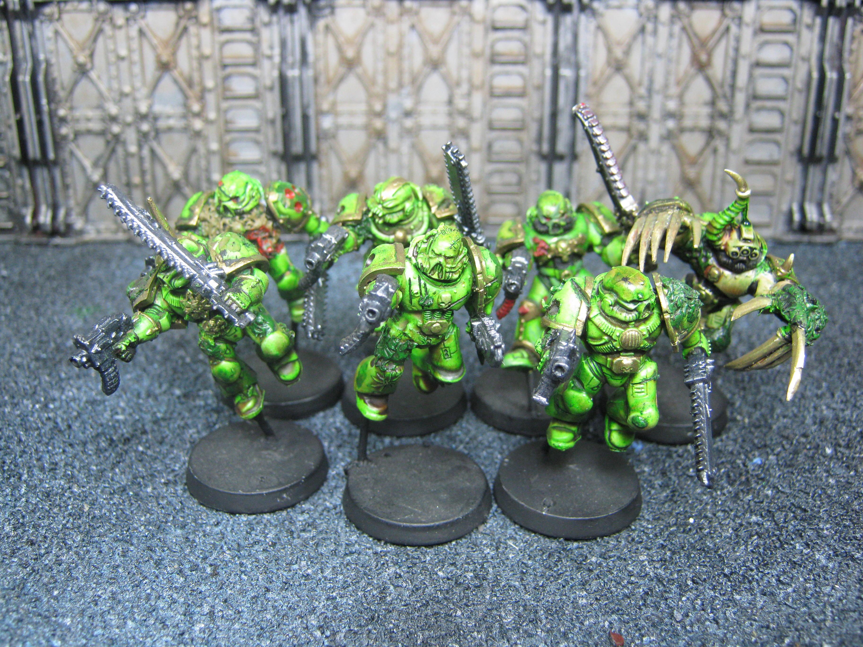 Chaos Space Marines, Conversion, Nurgle, Plague Marines, Raptors, Warhammer 40,000