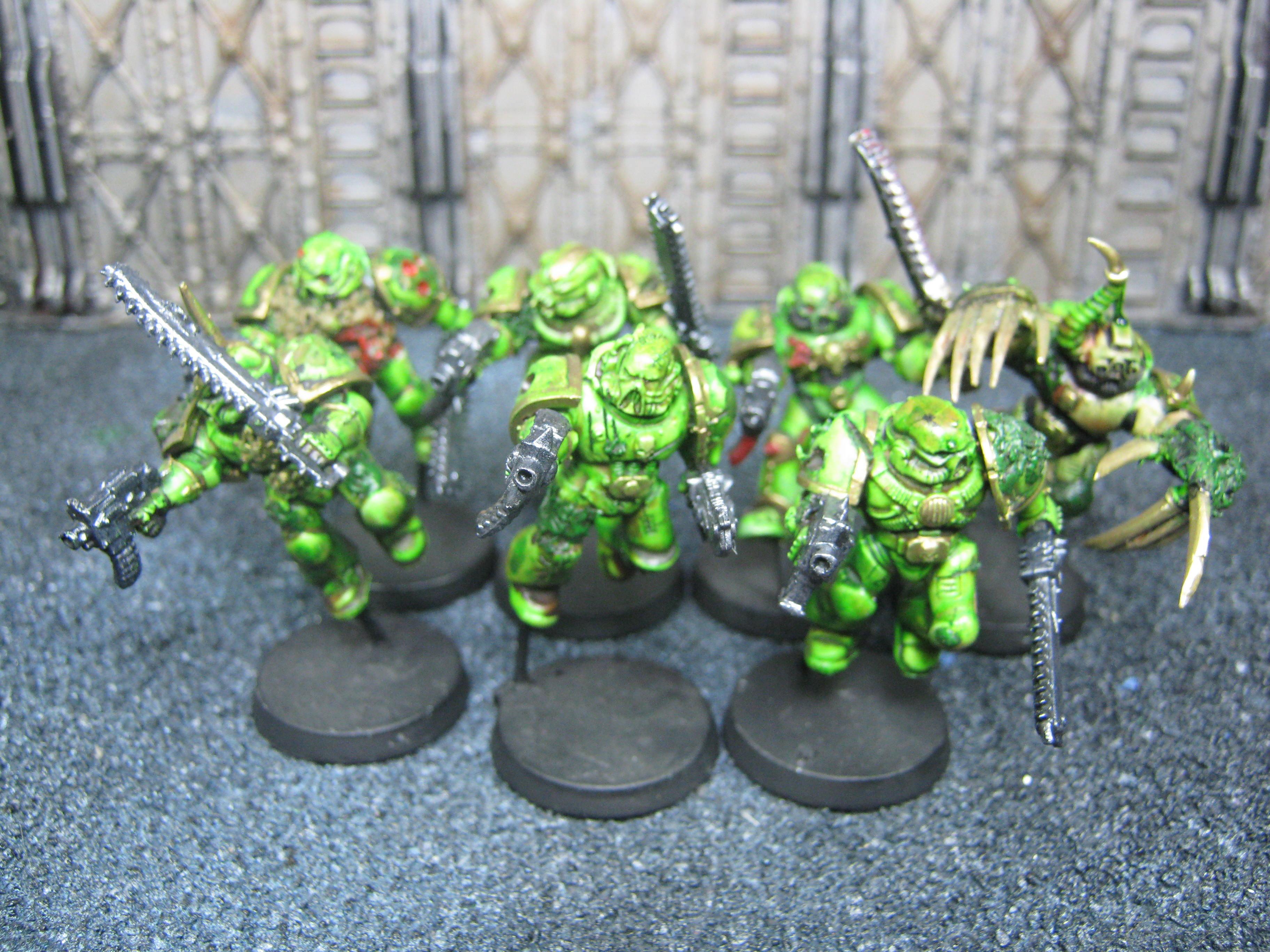 Chaos Space Marines, Conversion, Nurgle, Plague Marines, Raptors, Warhammer 40,000