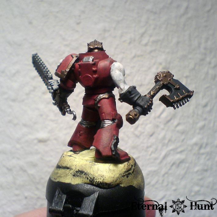 Berzerker, Champion, Chaos, Conversion, Khorne, Warhammer 40,000, Work In Progress, World Eaters