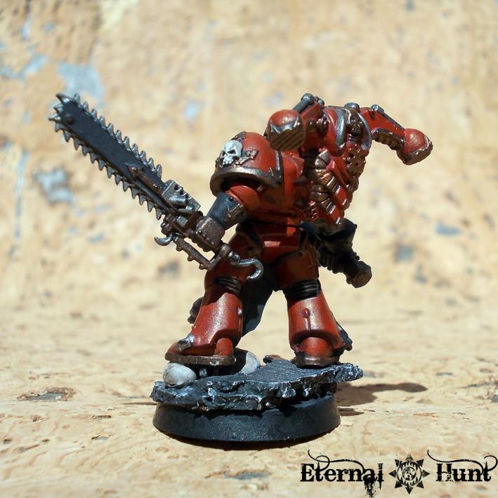 Berzerker, Champion, Chaos, Conversion, Khorne, Warhammer 40,000, World Eaters