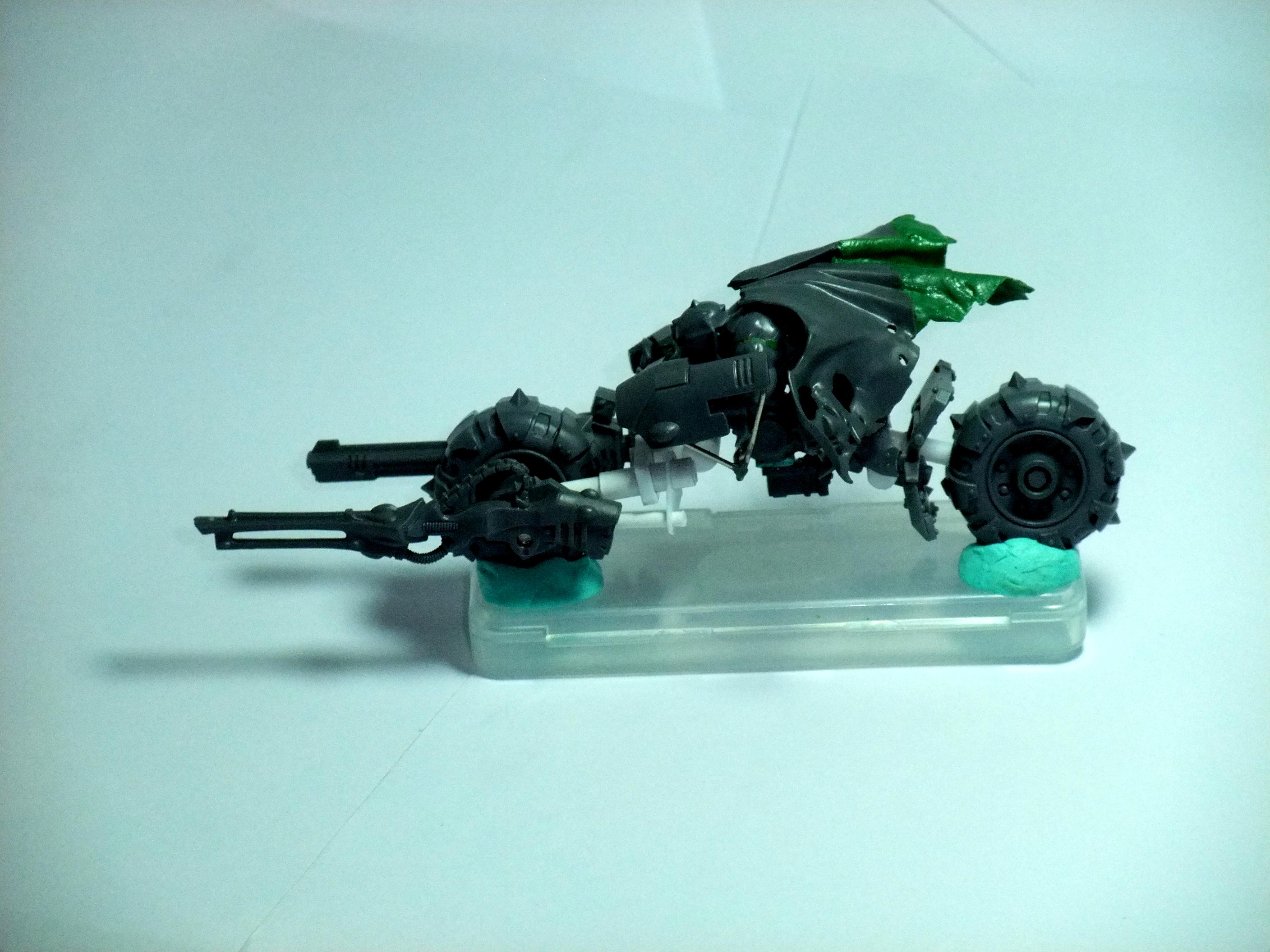 Batman, Batpod, Bike, Conversion, Dakka Knight, Dark Knight, Orks, Warbiker, Work In Progress