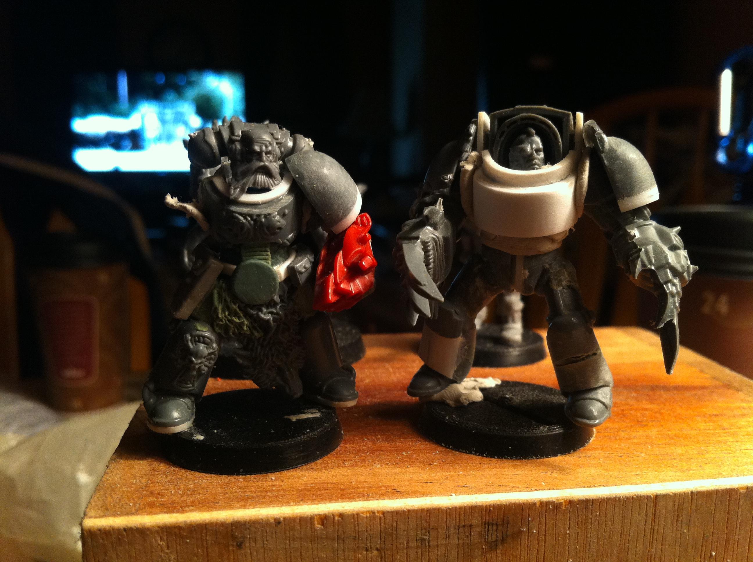 Conversion, Greenstuff, Grey, Hero Scale, Space Wolves, True Scale