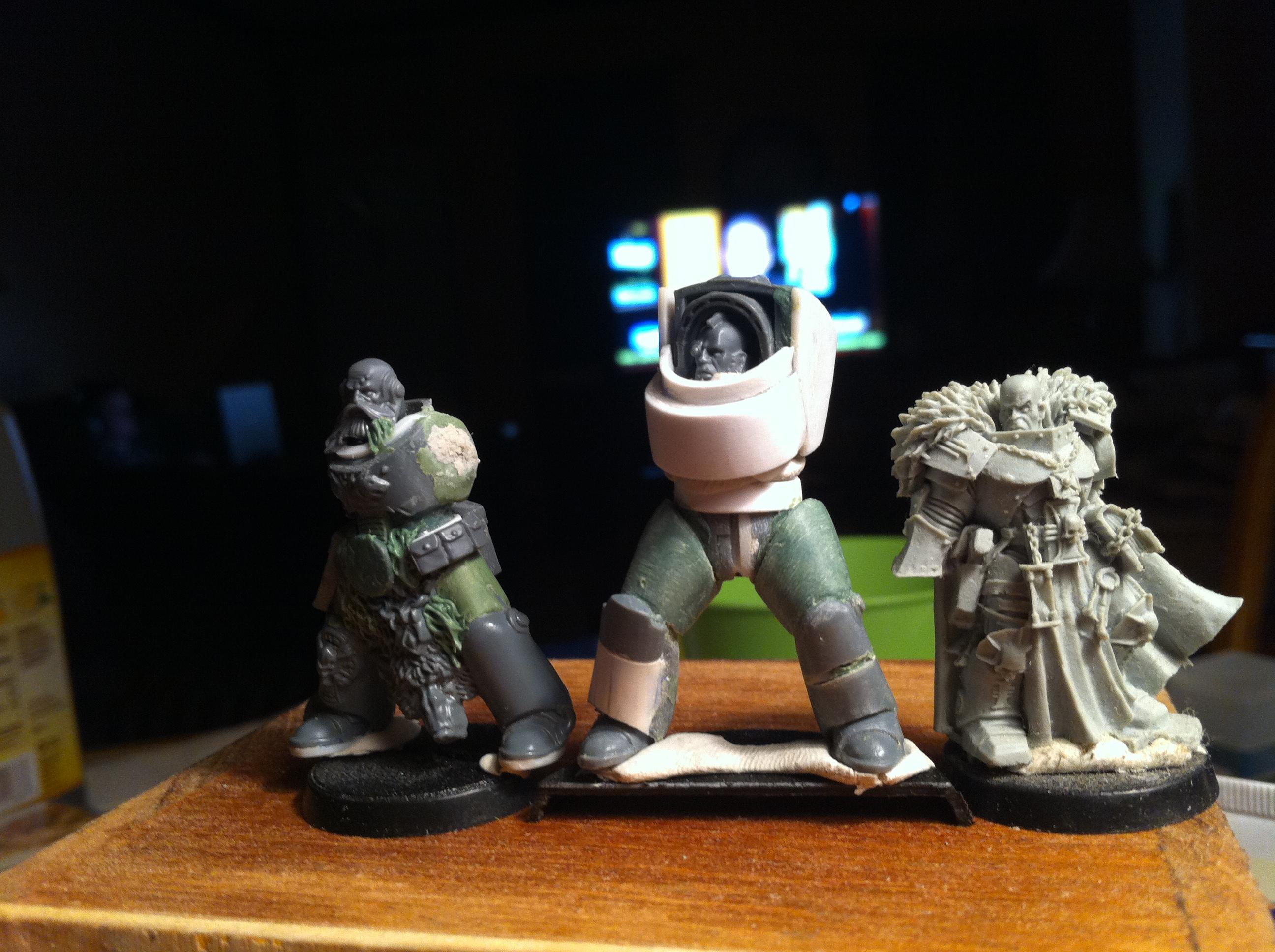 Conversion, Greenstuff, Grey, Hero Scale, Space Wolves, True Scale