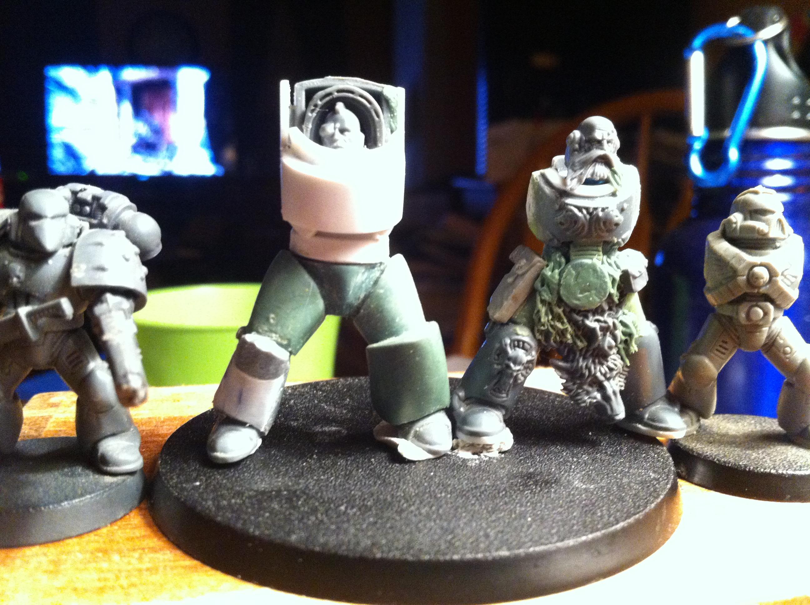 Conversion, Greenstuff, Grey, Hero Scale, Space Wolves, True Scale