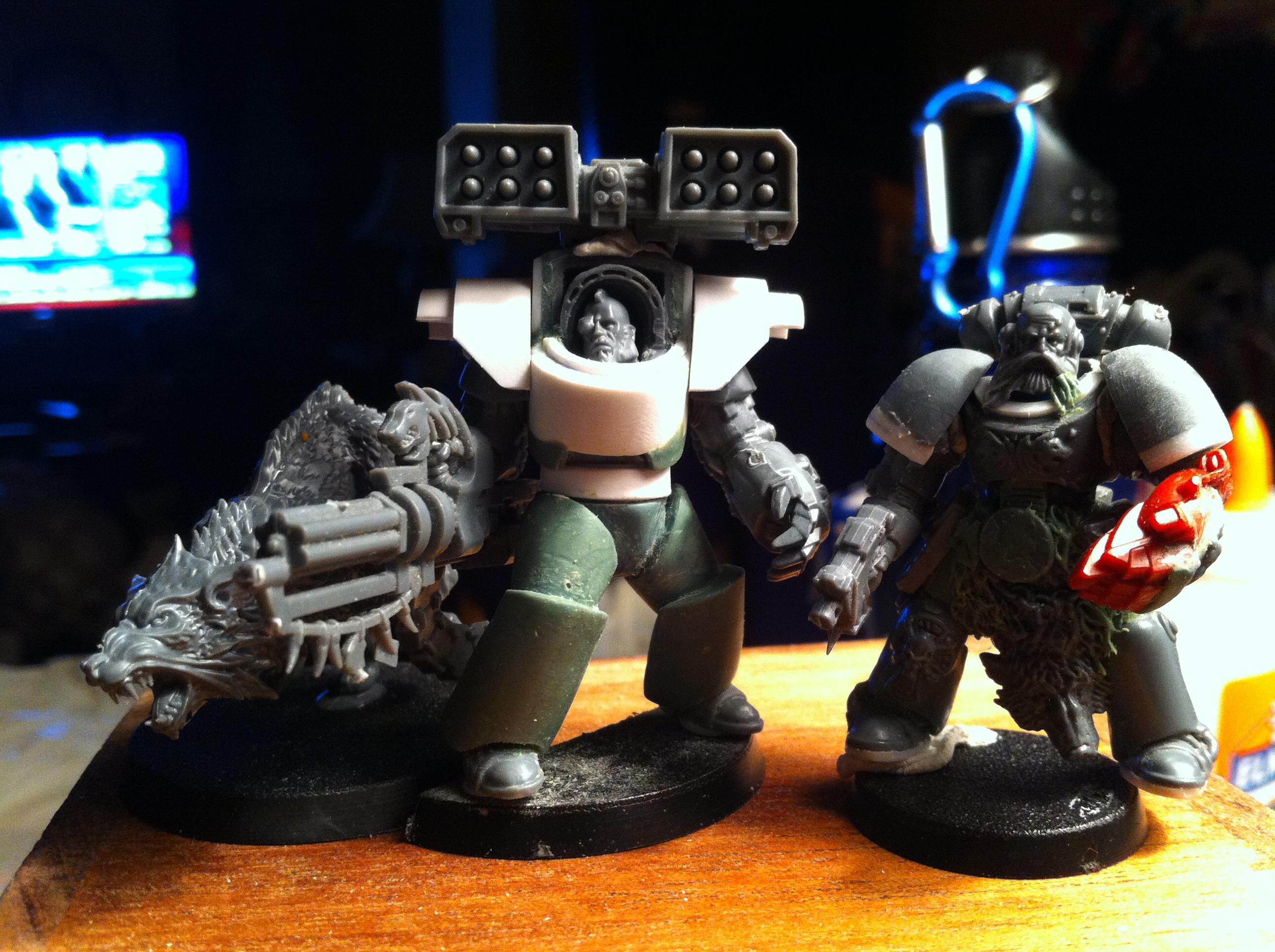 Conversion, Greenstuff, Grey, Hero Scale, Space Wolves, True Scale