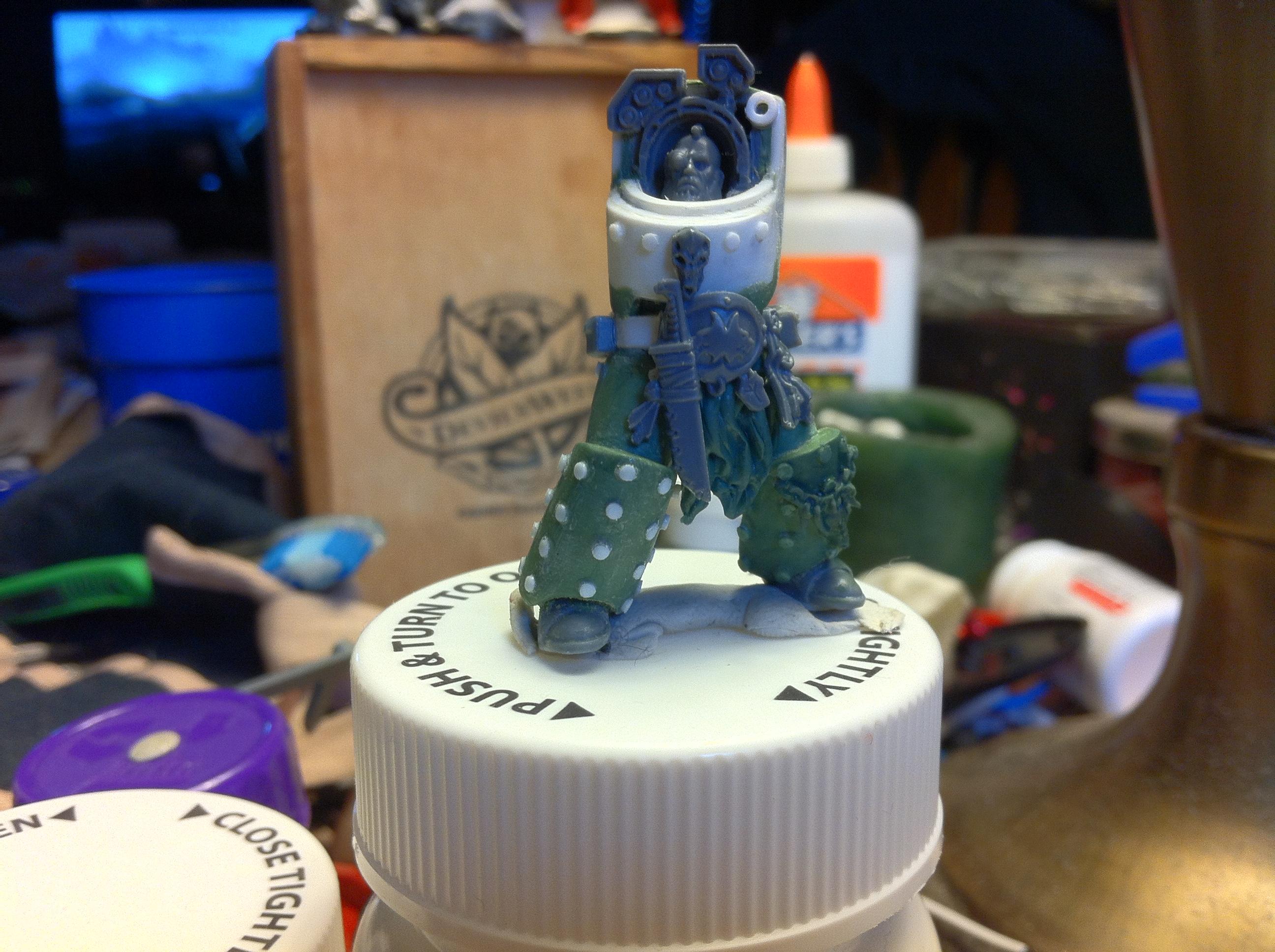 Conversion, Greenstuff, Grey, Hero Scale, Space Wolves, True Scale