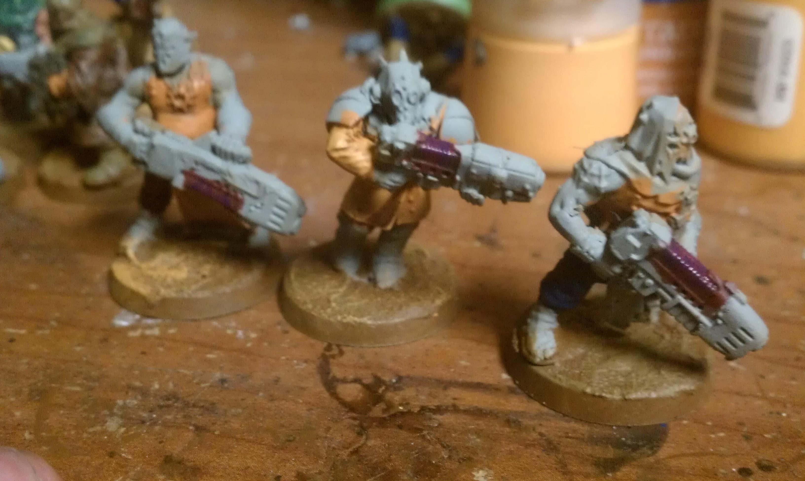 Custom plasma gunners with my WiP purple and pink plasma
