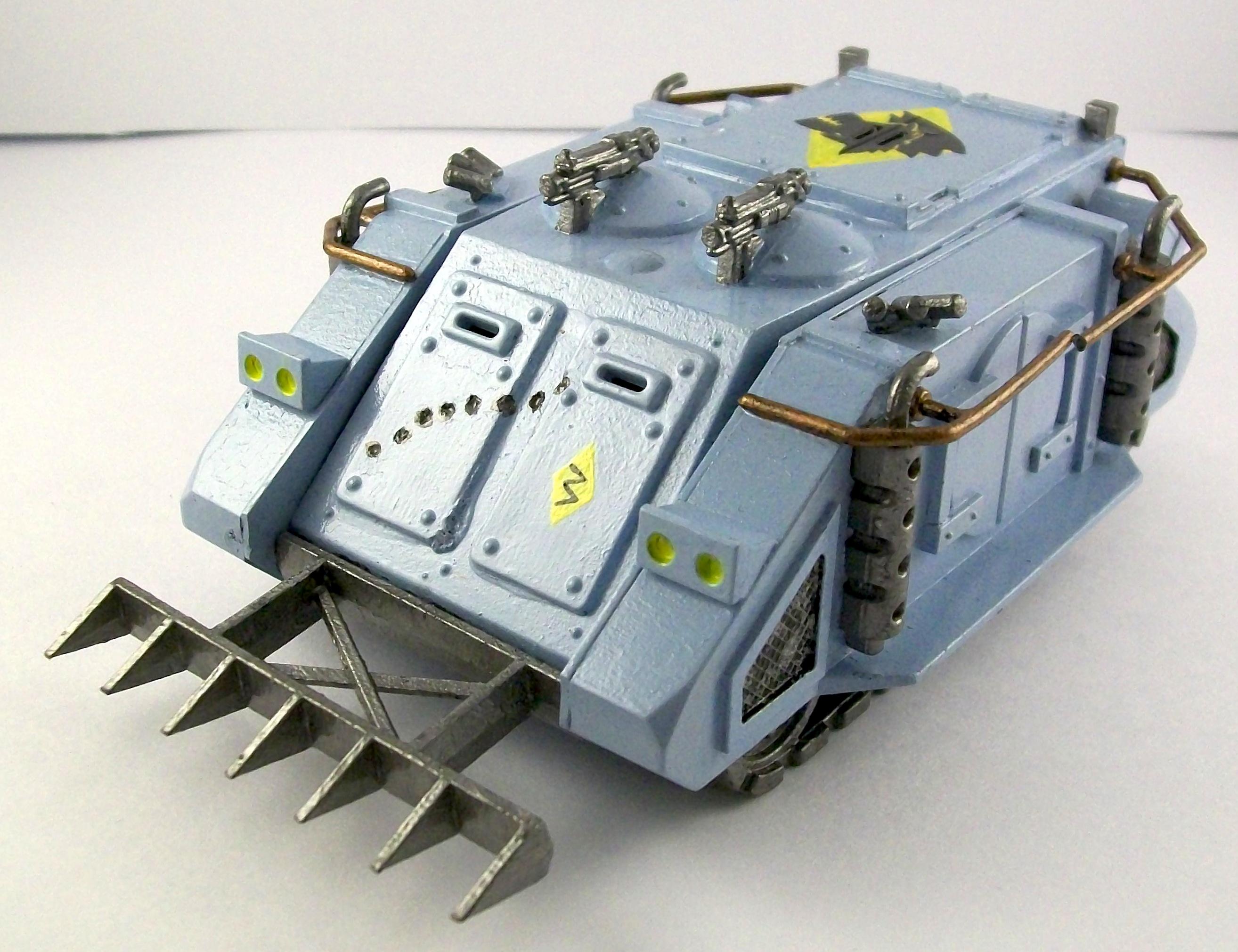 Old School, Rhino, Rouge Trader, Space Wolves