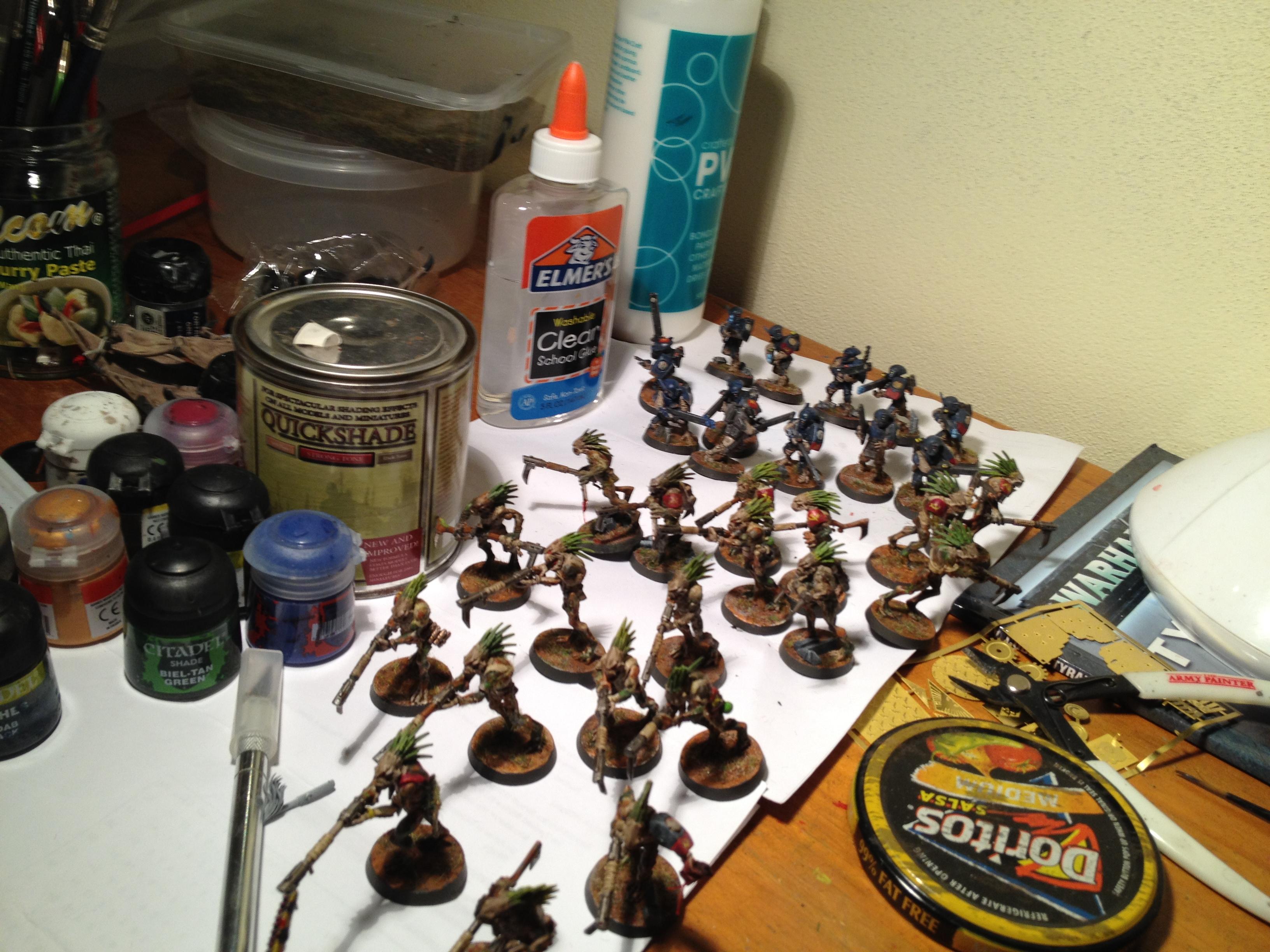 Two completed squads