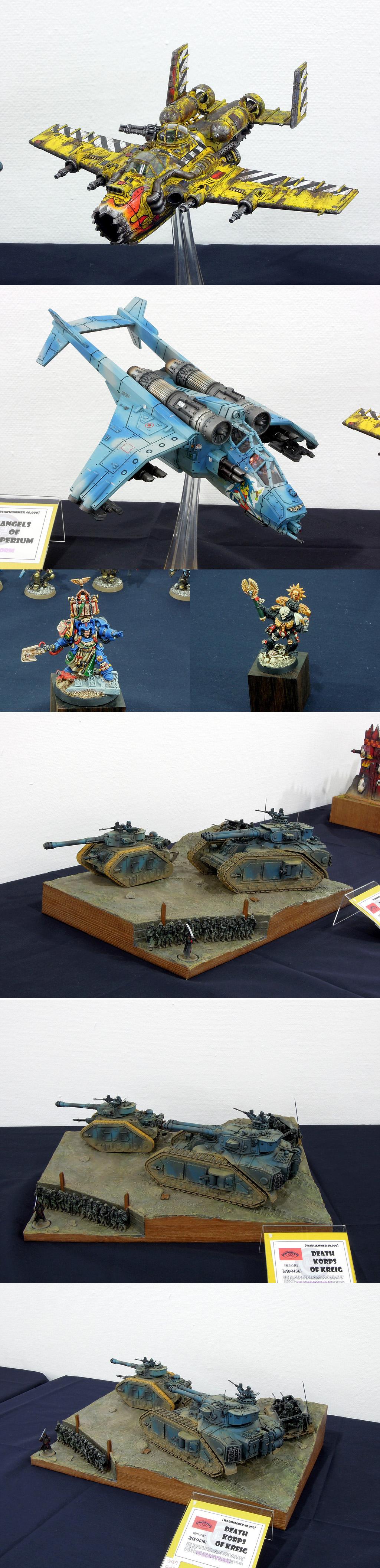 Death Korps of Krieg, Diorama, Display, Exhibition, Imperial Guard, Kreig, Orks, Space Marines, Warhammer 40,000, Warhammer Fantasy