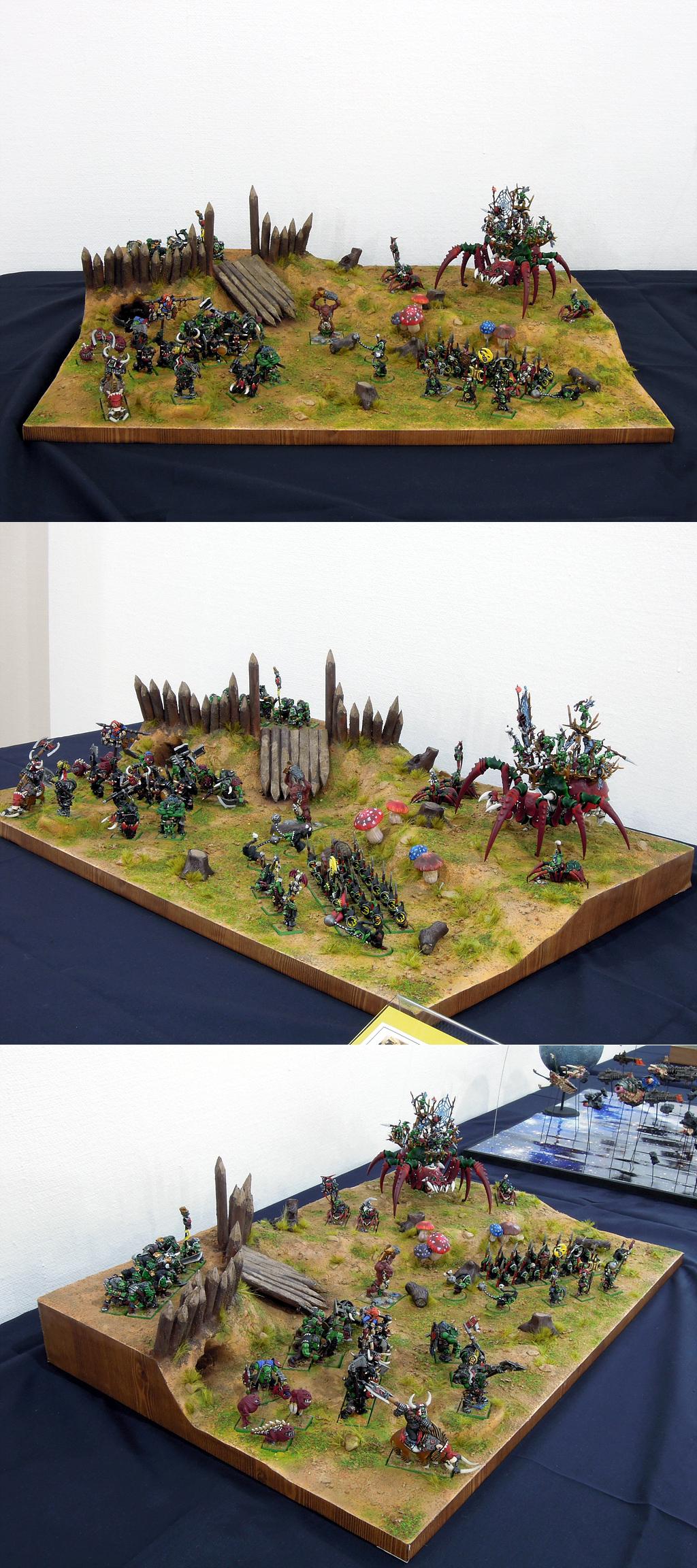 Diorama, Display, Exhibition, Goblins, Infinity, Orcs, Warhammer 40,000, Warhammer Fantasy