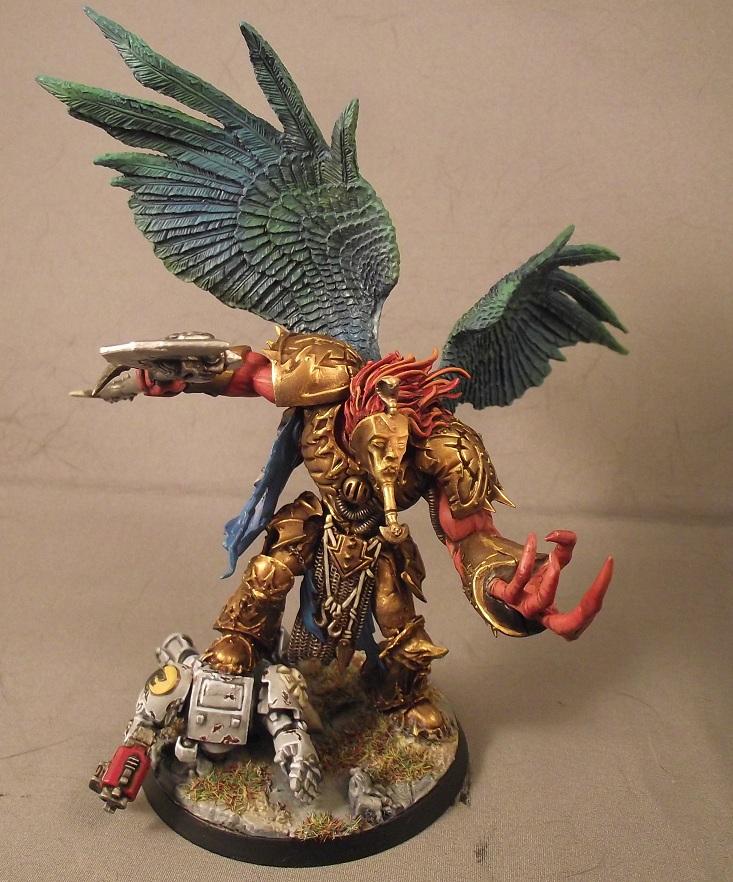 1000 Sons, Daemon Prince, Dp, Gold, Magnus The Red, Mask, Terminator Armor, Thousand Sons, Tzeentch, Warhammer 40,000, Winged