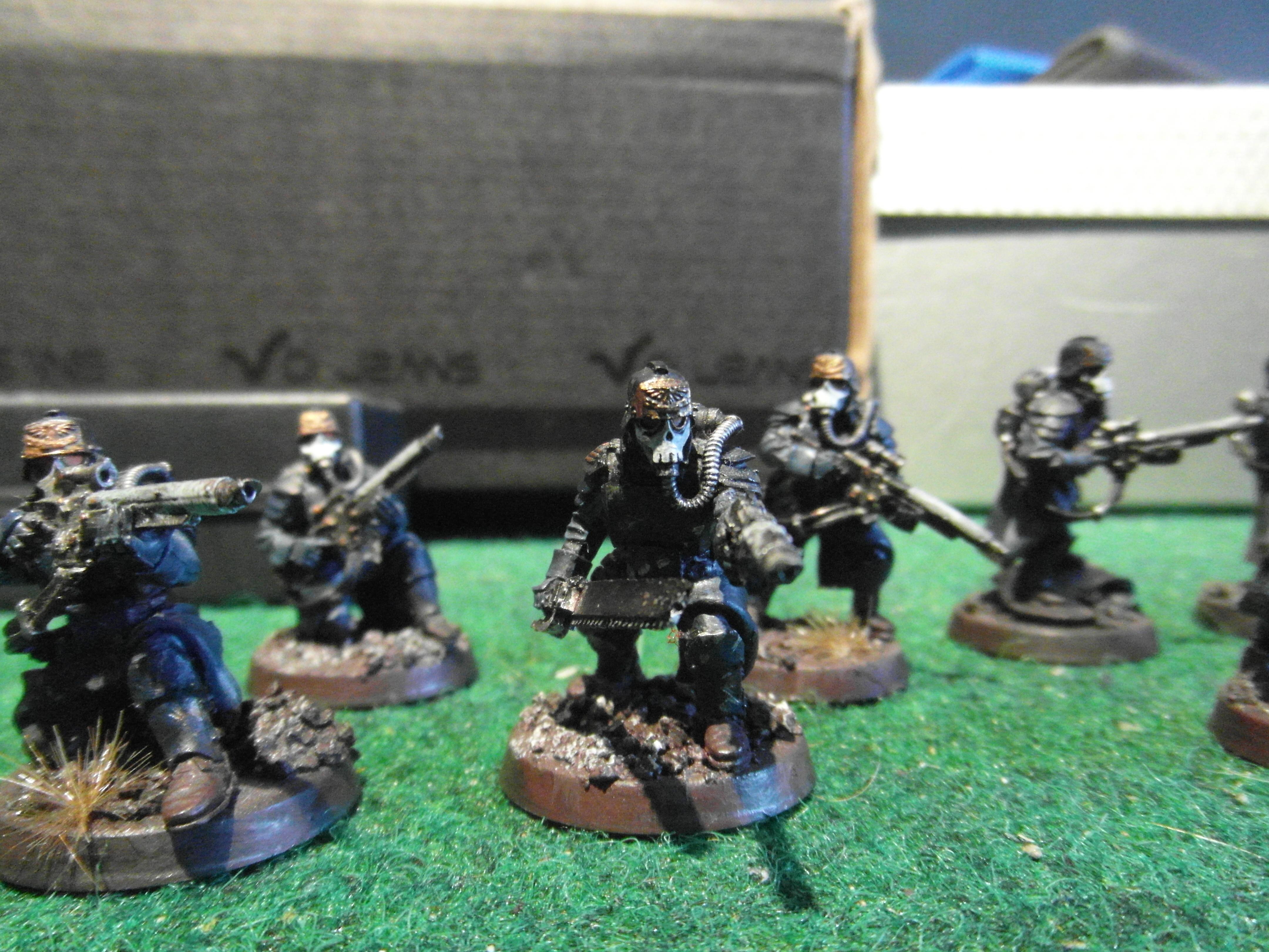 143rd, Astra Militarum, Carapace Armour, Chainsword, Death, Death Korps of Krieg, Forge World, Grenadiers, Hellguns, Hot-shot Lasgun, Hot-shot Laspistol, Imperial Guard, Korps, Of