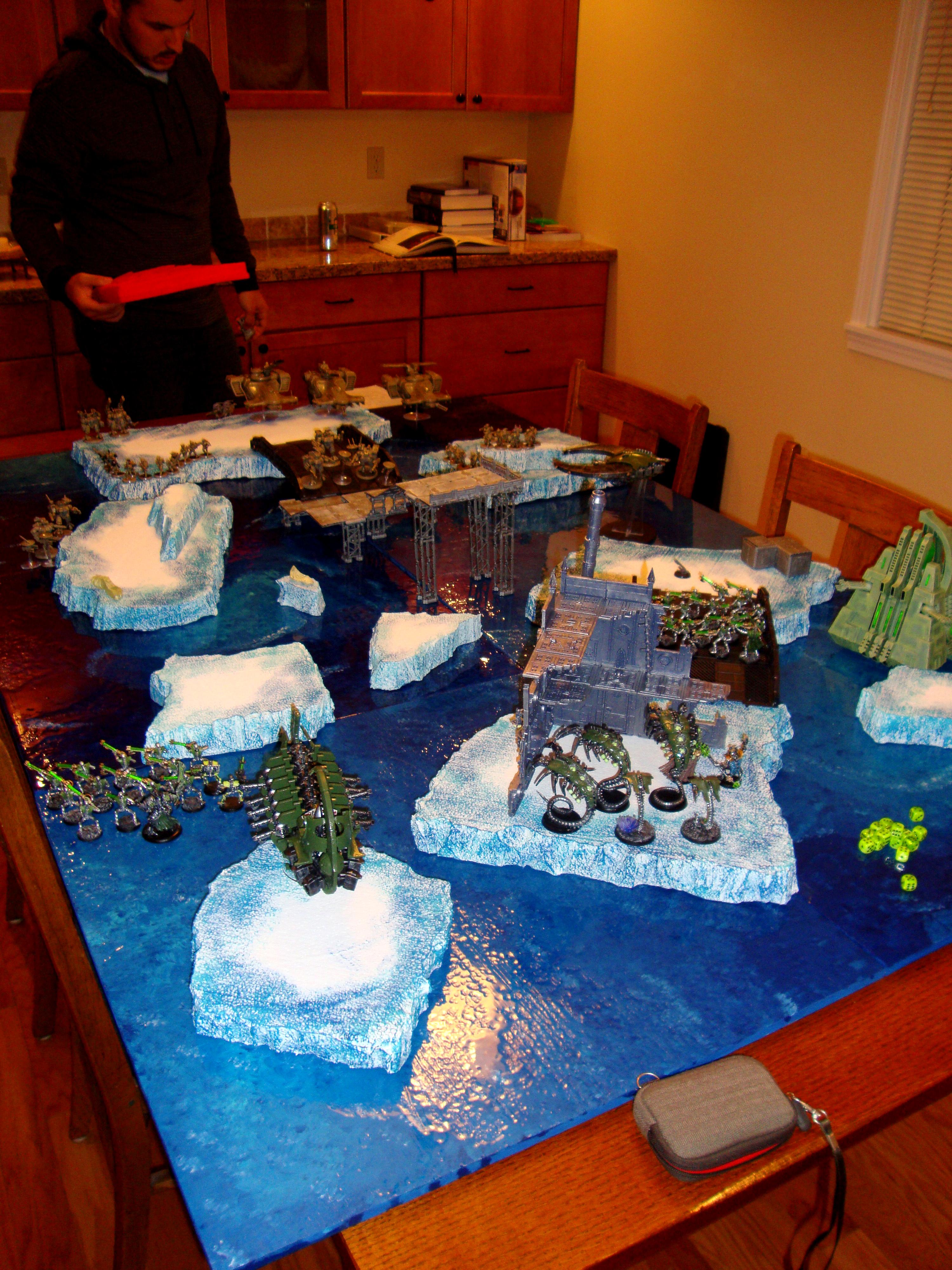 Board, Game, Ice, Necrons, Snow, Tau