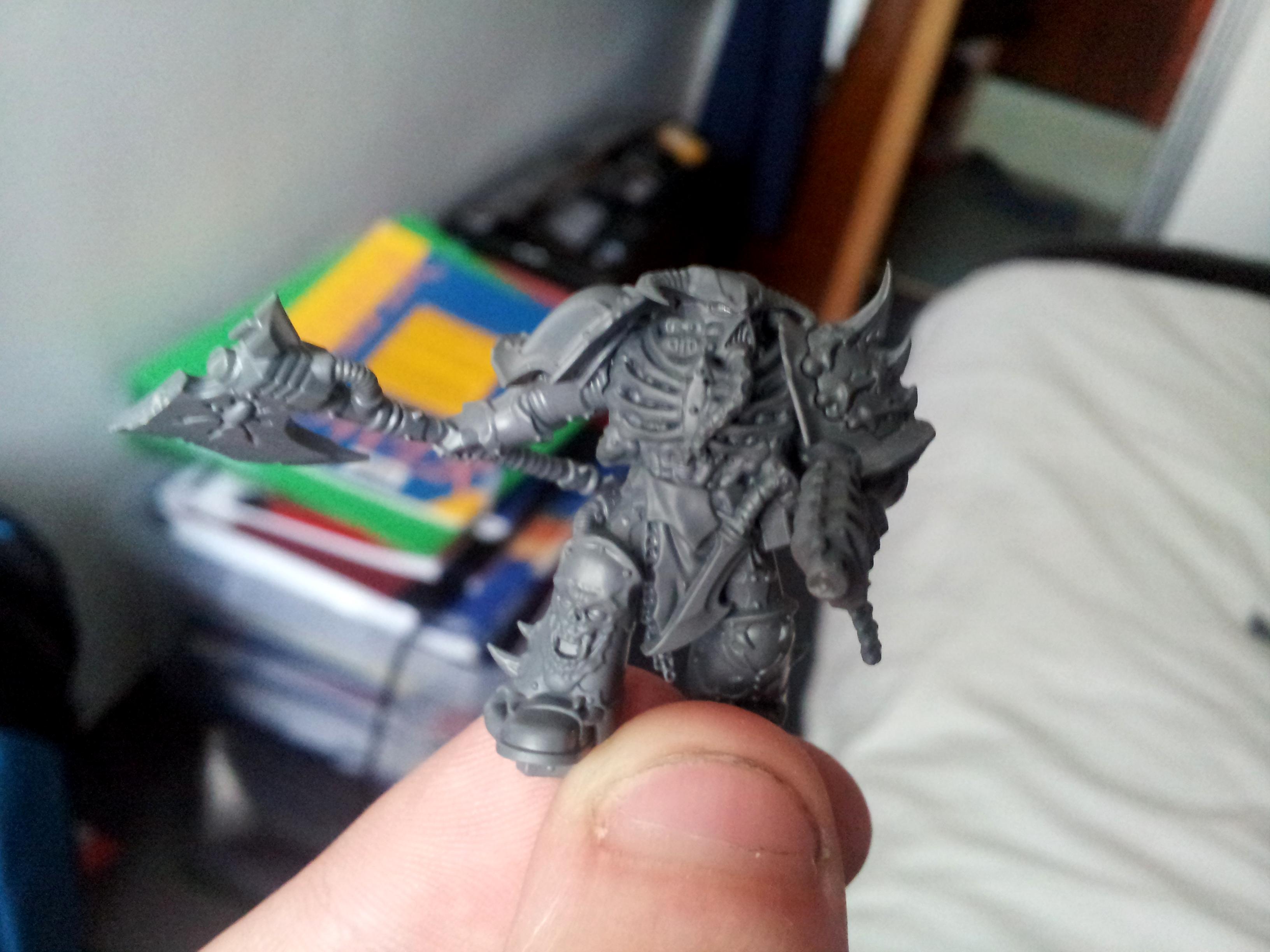 Chaos Space Marines, Chosen, Dark Vengeance, Deadshot, Khorne, Power Axe, Work In Progress