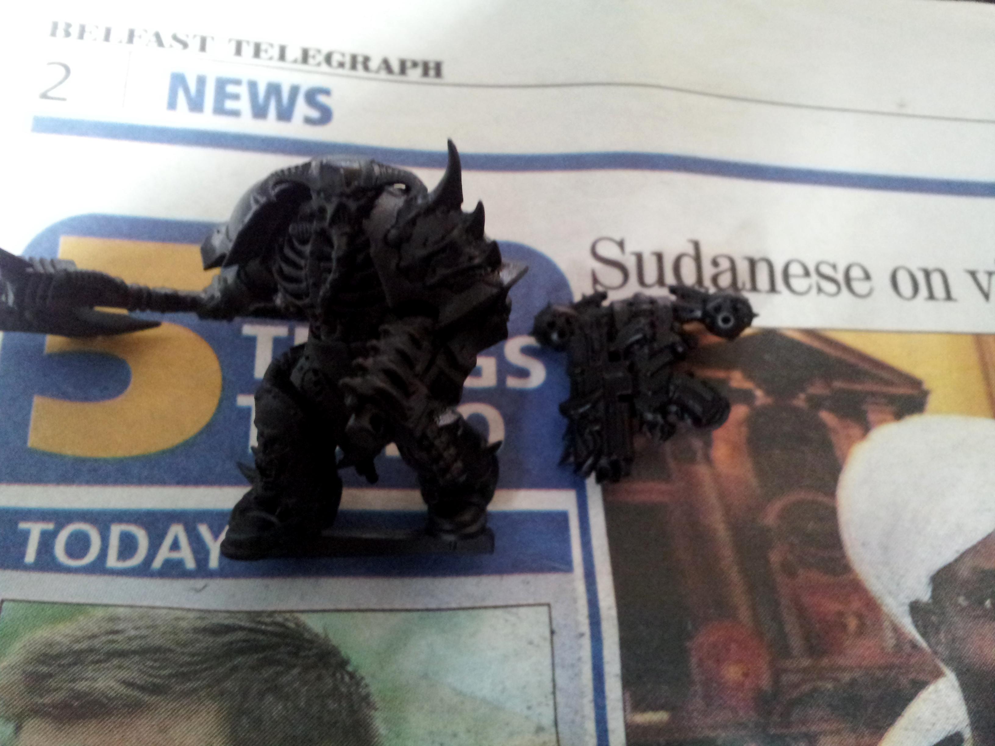 Chaos Space Marines, Chosen, Dark Vengeance, Deadshot, Khorne, Power Axe, Work In Progress