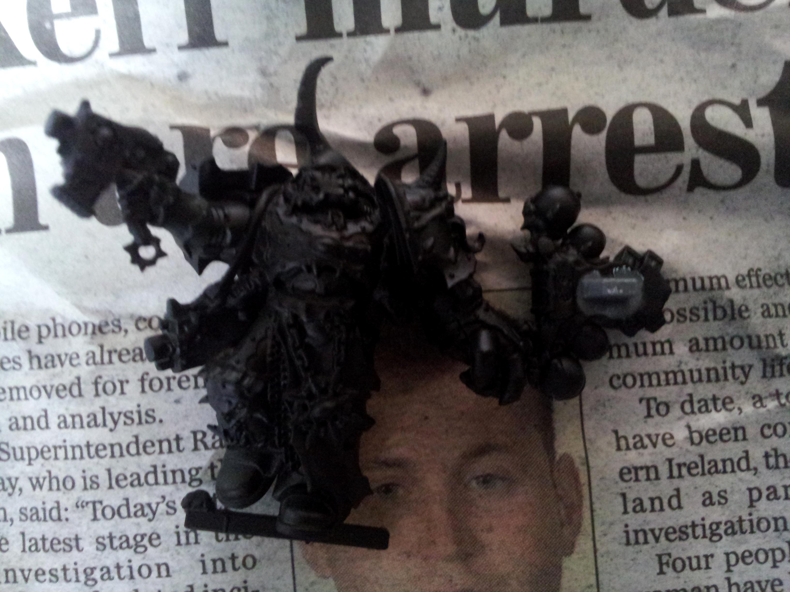 Chaos Space Marines, Chosen, Dark Vengeance, Deadshot, Khorne, Power Fist, Work In Progress