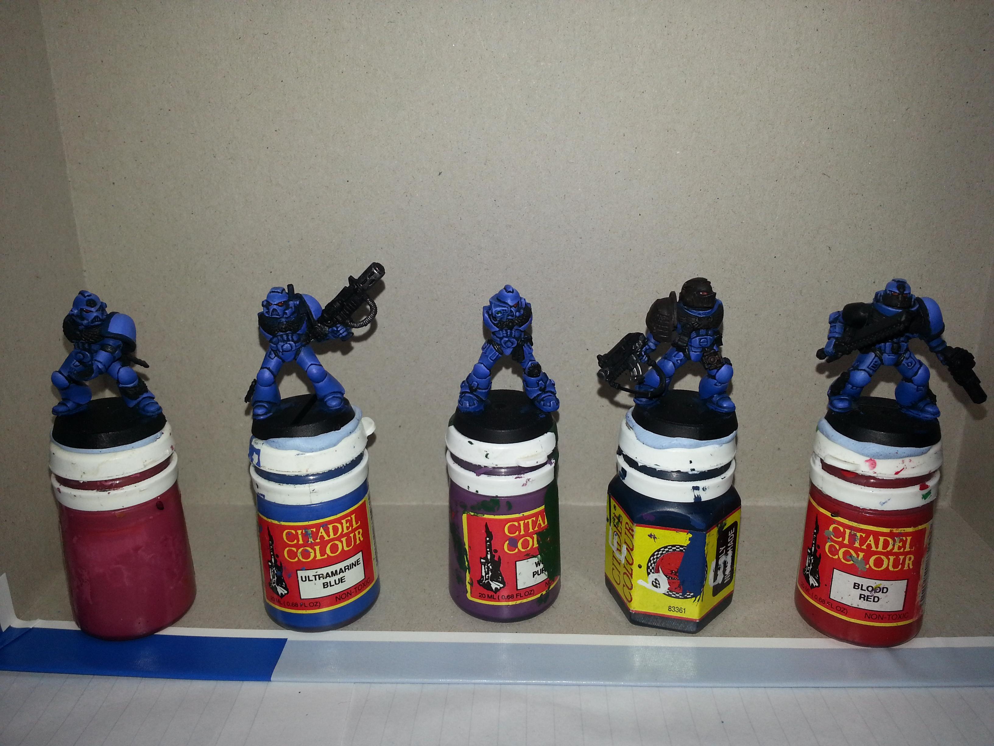 Blending, Kill Team, Space Hulk, Space Marines, Squad, Tactical, Ultramarines, Wet