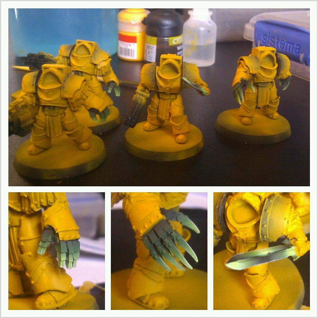 Cataphractii, Imperial Fists, Power Weapon, Work In Progress