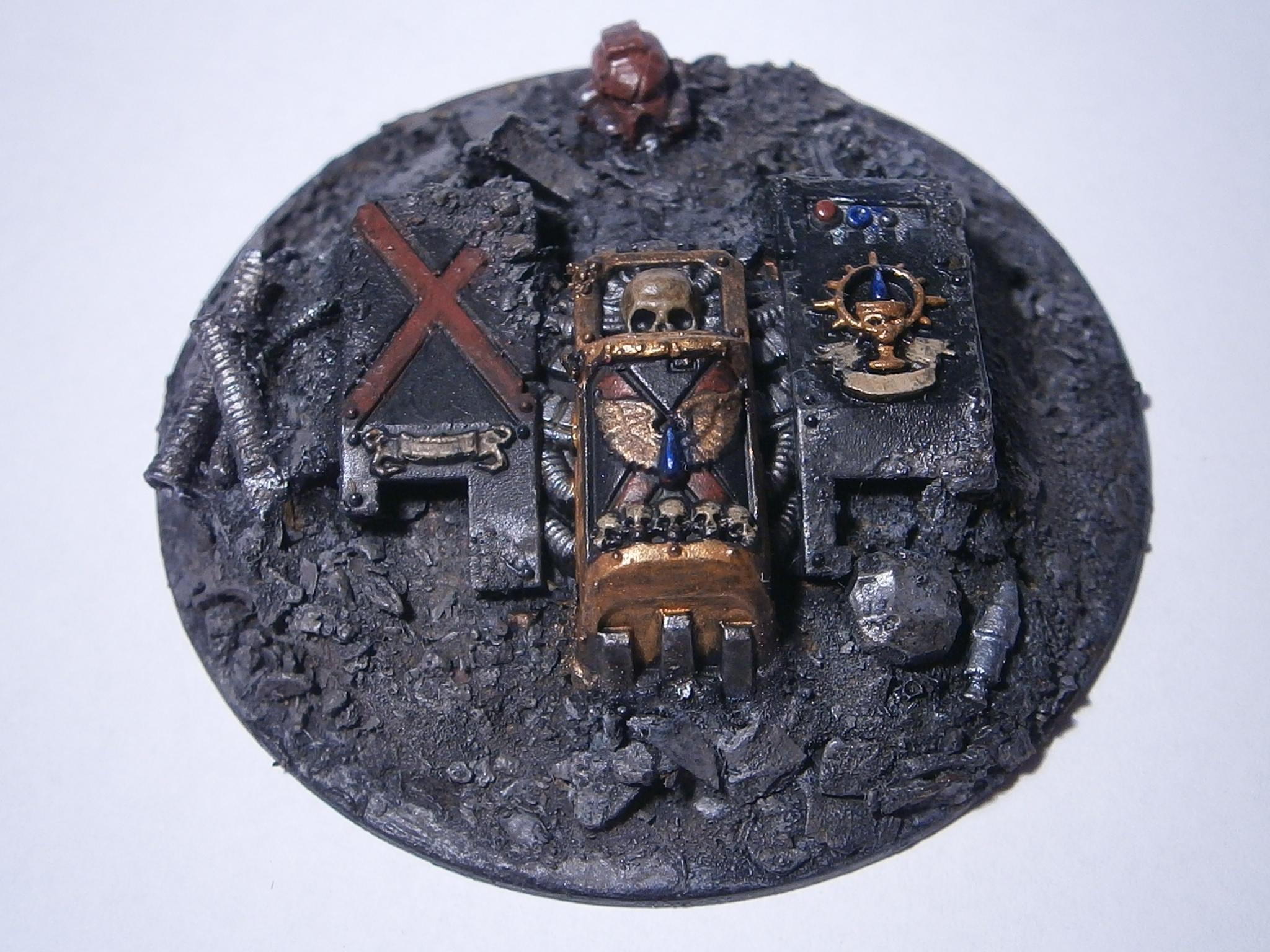 Blood Angels, Death Company, Dreadnought, Objective Marker, Rubble, Space Marines, Warhammer 40,000, Wreck