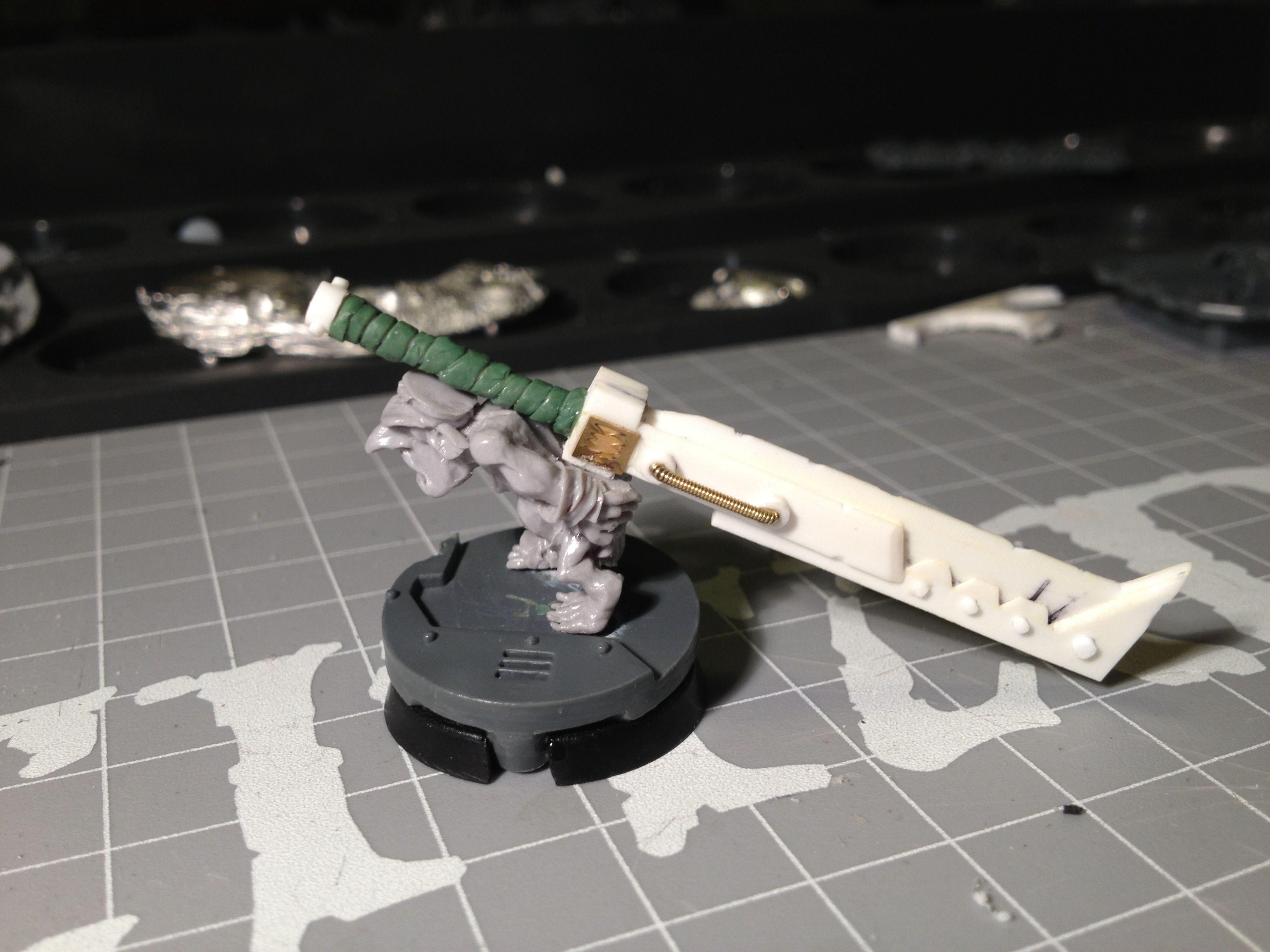 Da Dark Angelz, Orks, Warboss, Work In Progress