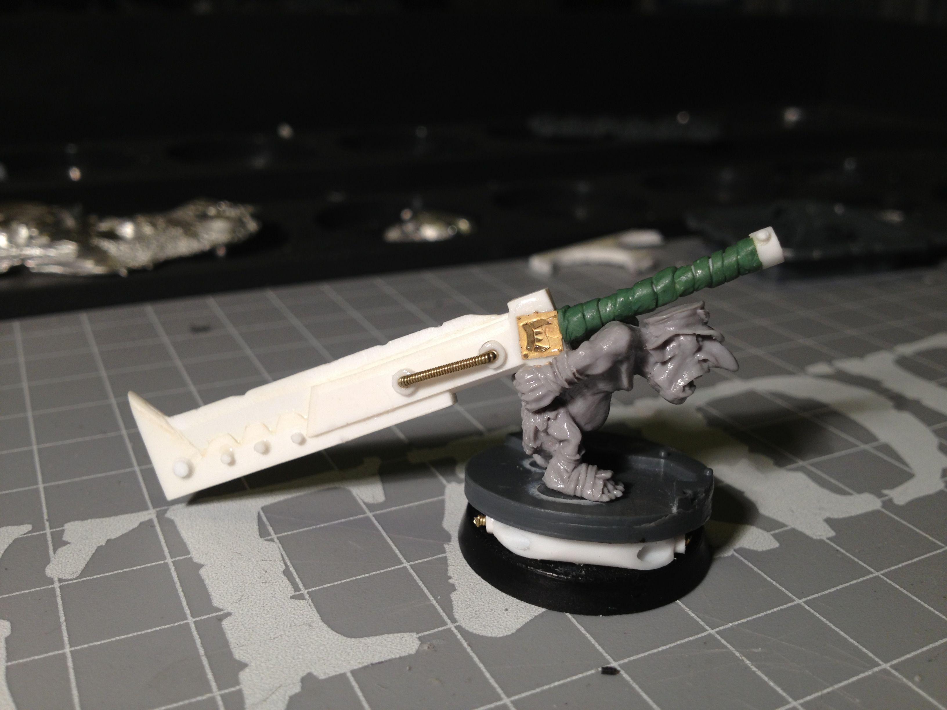 Da Dark Angelz, Orks, Warboss, Work In Progress