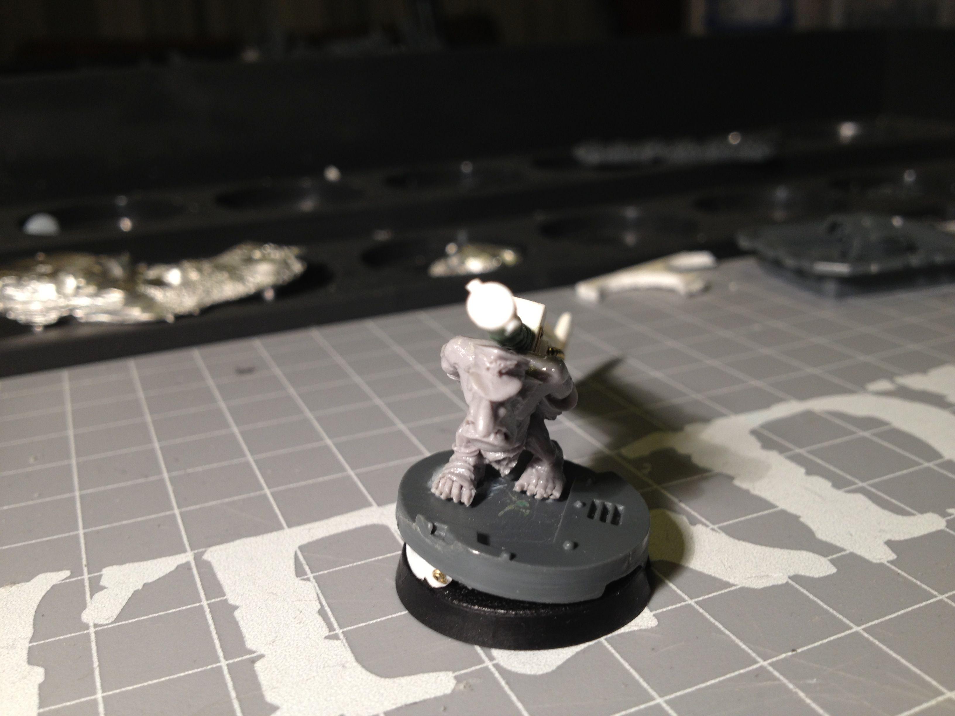 Da Dark Angelz, Orks, Warboss, Work In Progress