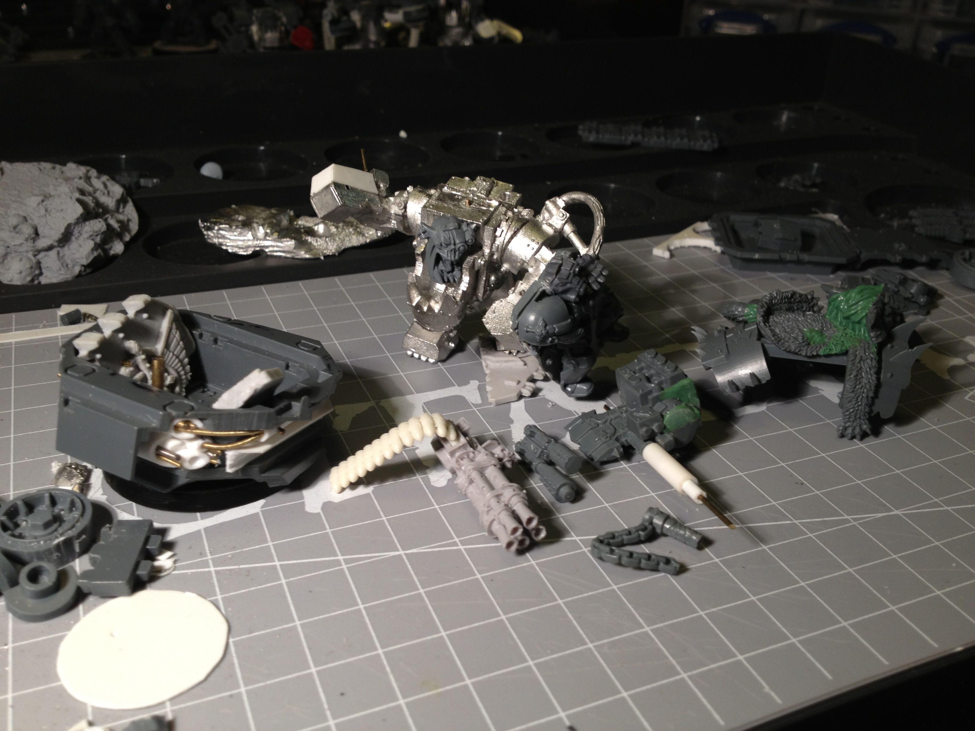 Da Dark Angelz, Orks, Warboss, Work In Progress