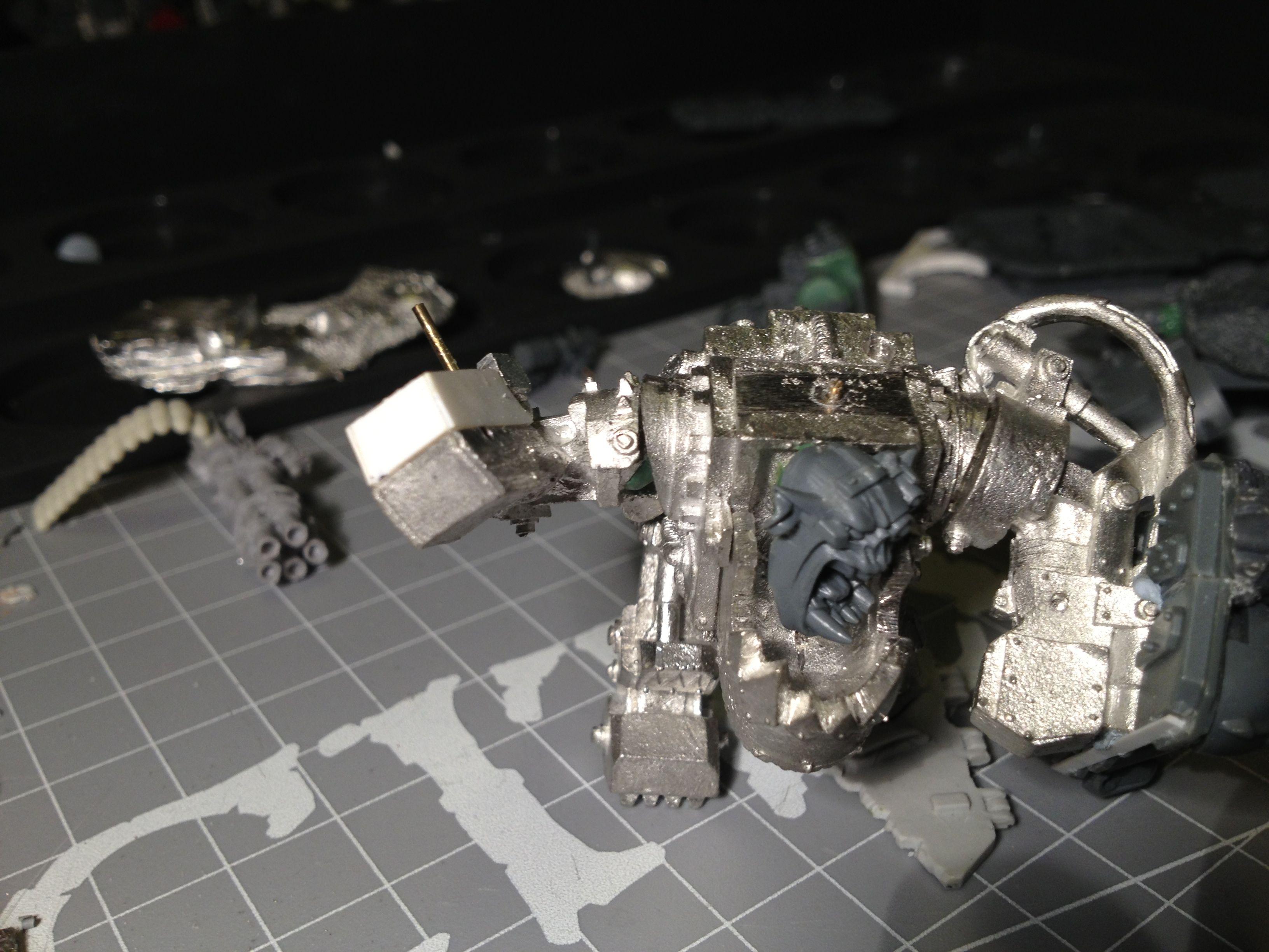 Da Dark Angelz, Orks, Warboss, Work In Progress