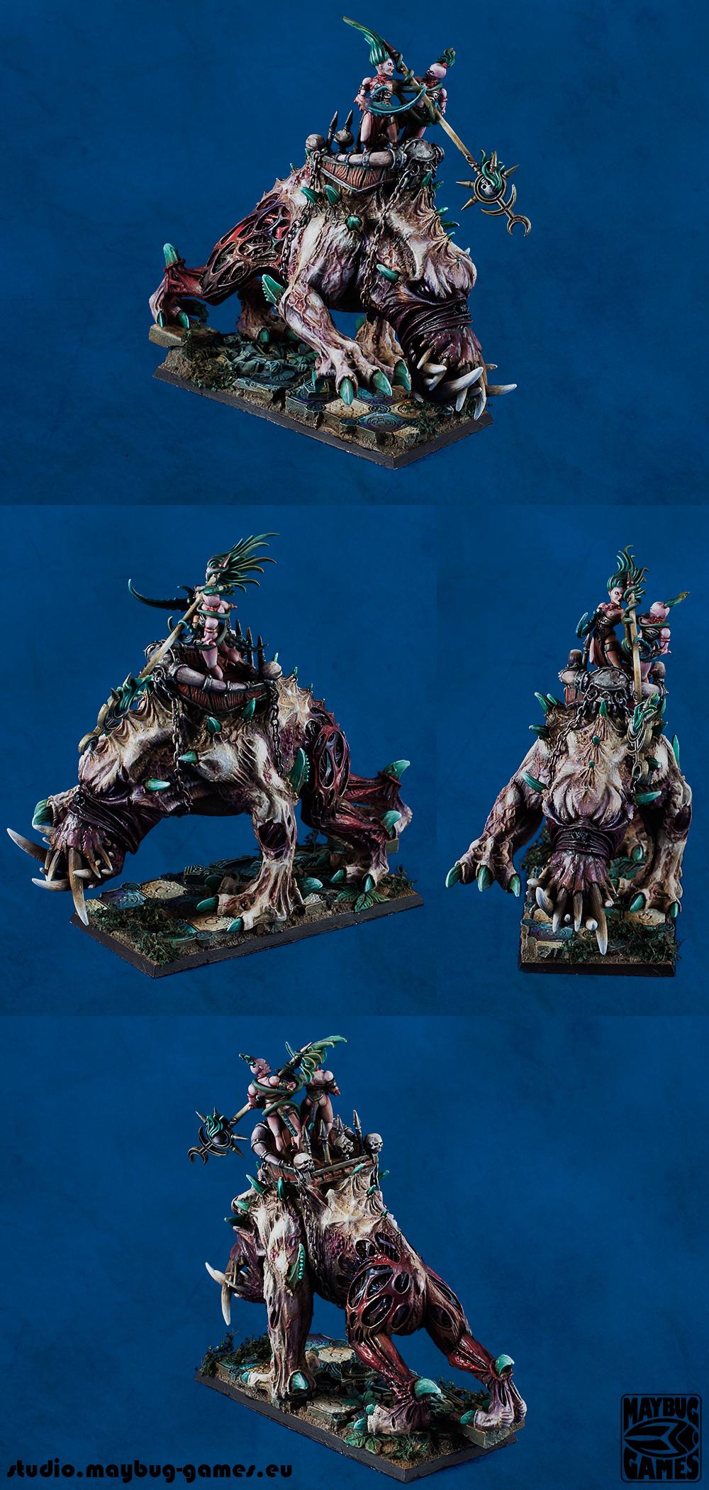 Slaanesh, Spawn, Spinned Beast, Wfb