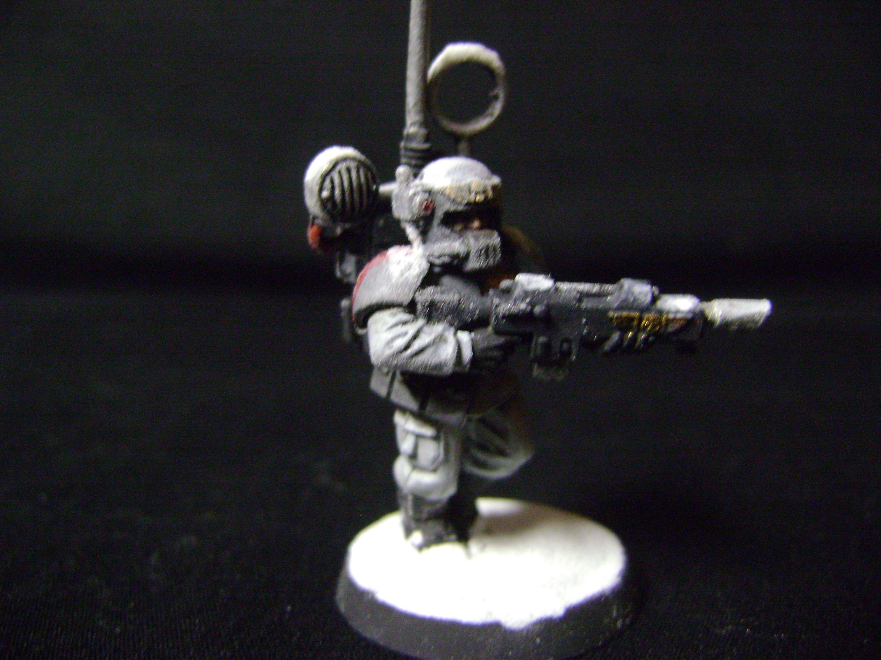Base, Commissar, Female, Female Commissar, Guard, Imperial Guard, Snow Basing