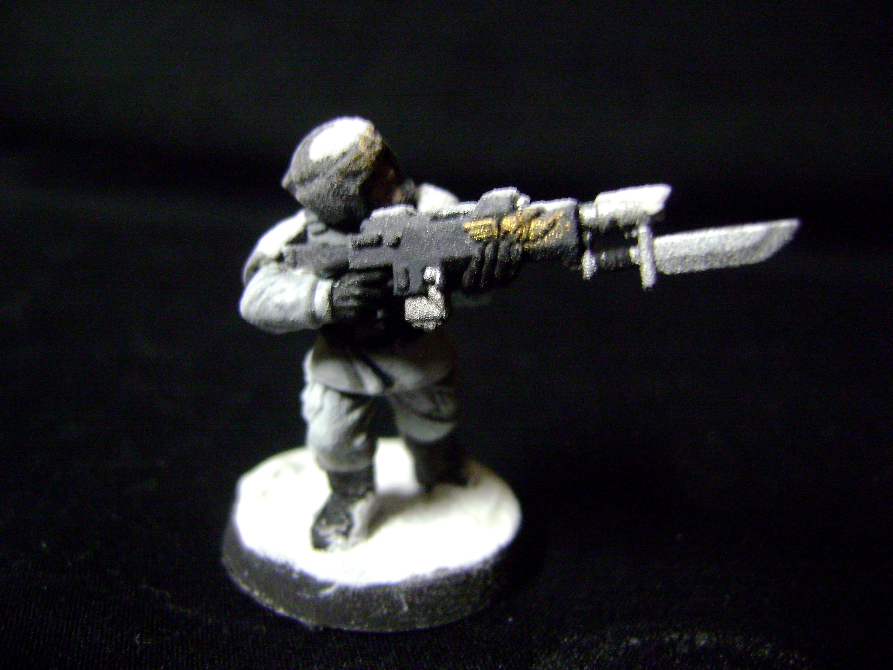 Base, Commissar, Female, Female Commissar, Guard, Imperial Guard, Snow Basing