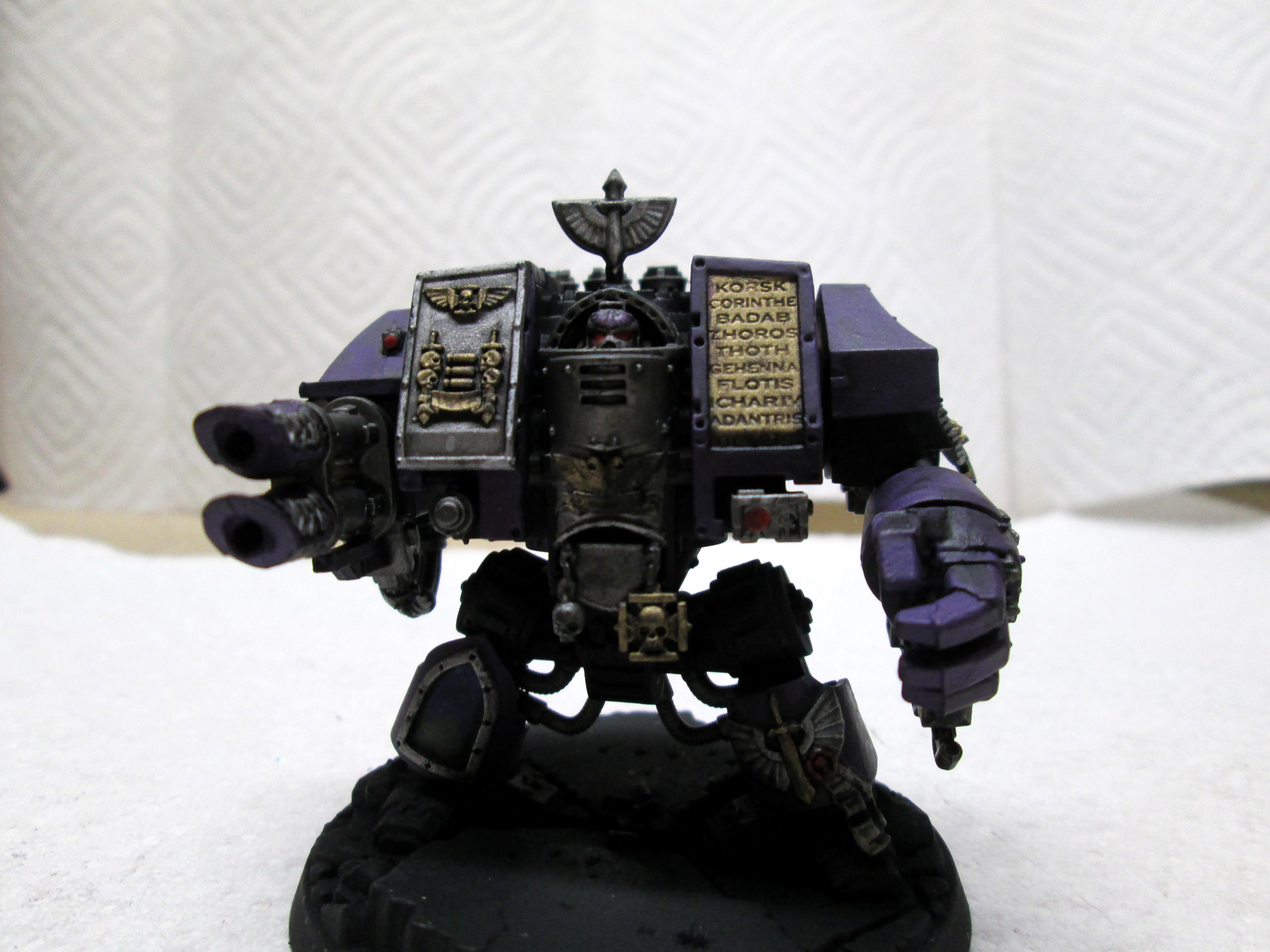 Critique, Custom, Dreadnought, Finished, Minis, Painted, Space Marines, Venerable Dreadnought, Warhammer 40,000