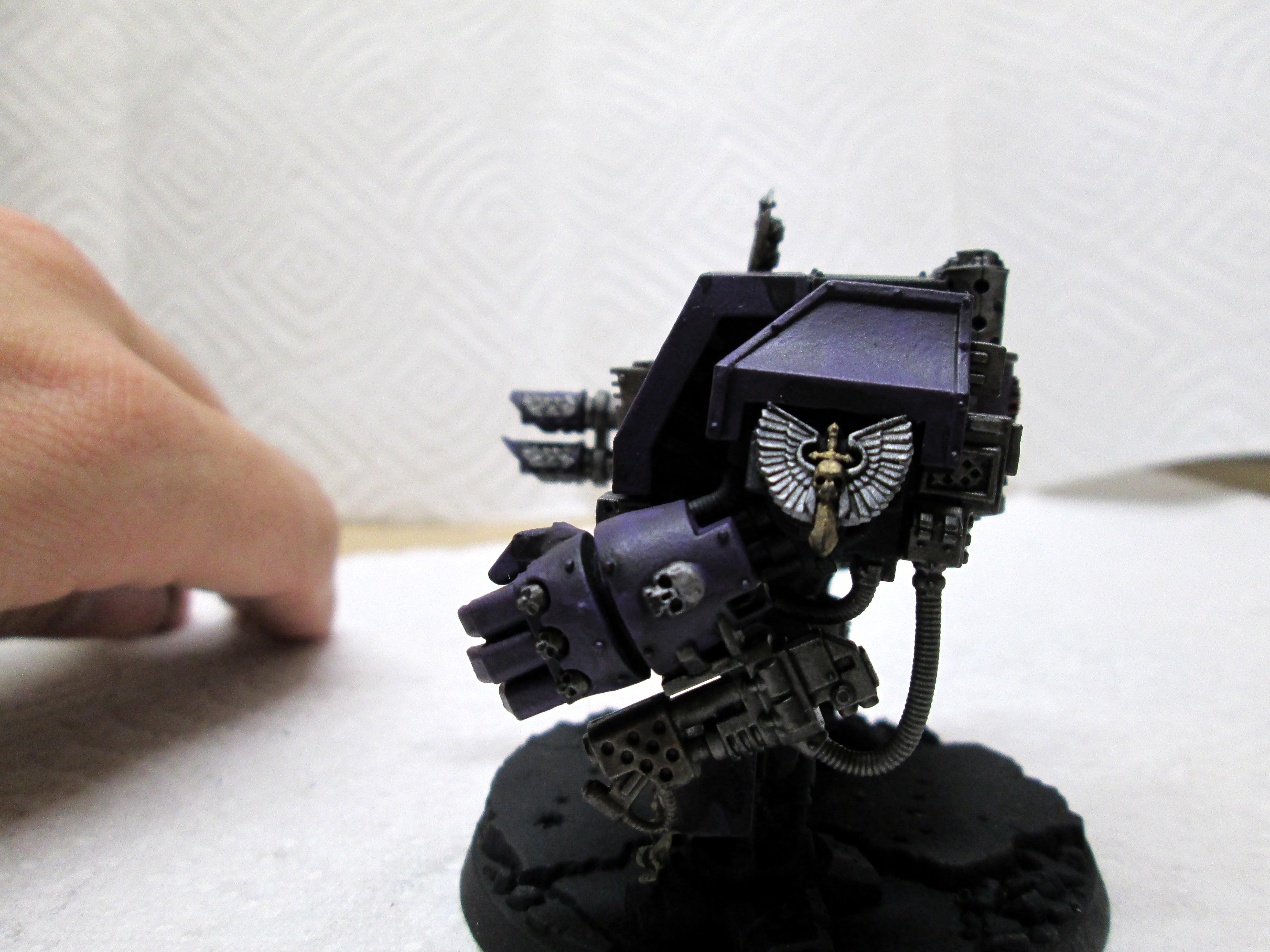 Close Combat Weapon, Critique, Custom, Dreadnought, Finished, Minis, Painted, Space Marines, Venerable Dreadnought, Warhammer 40,000