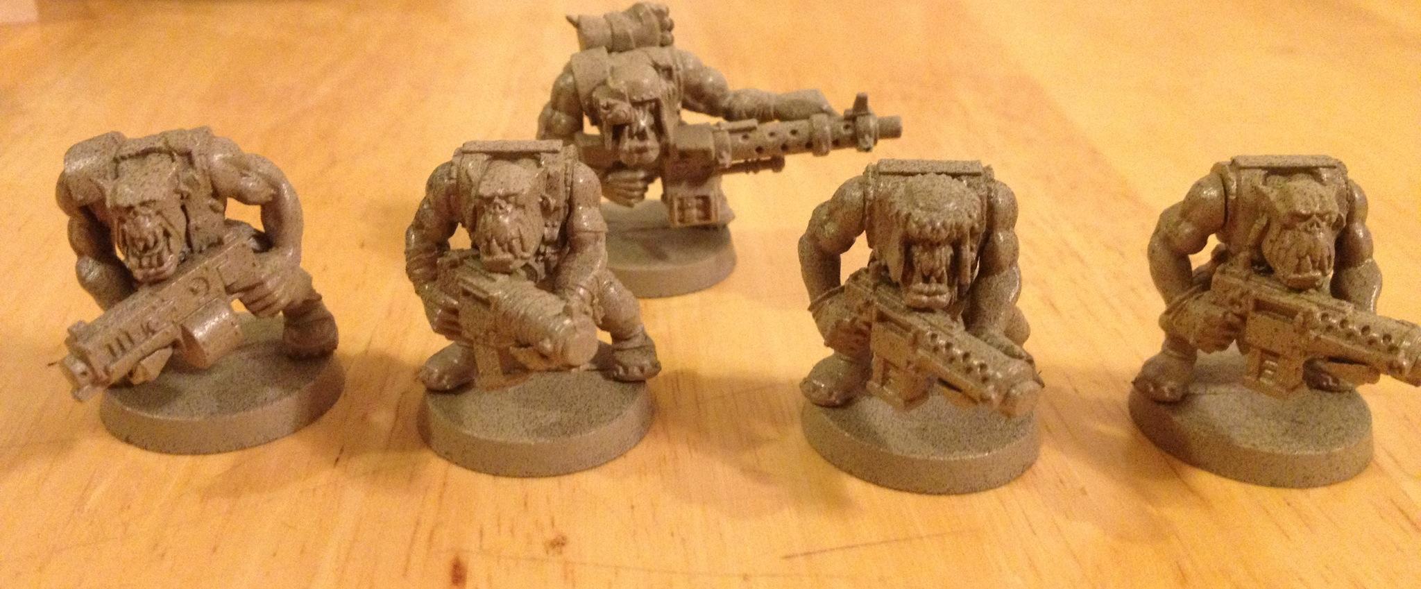 the boyz after being sprayed with some way to glossy paint