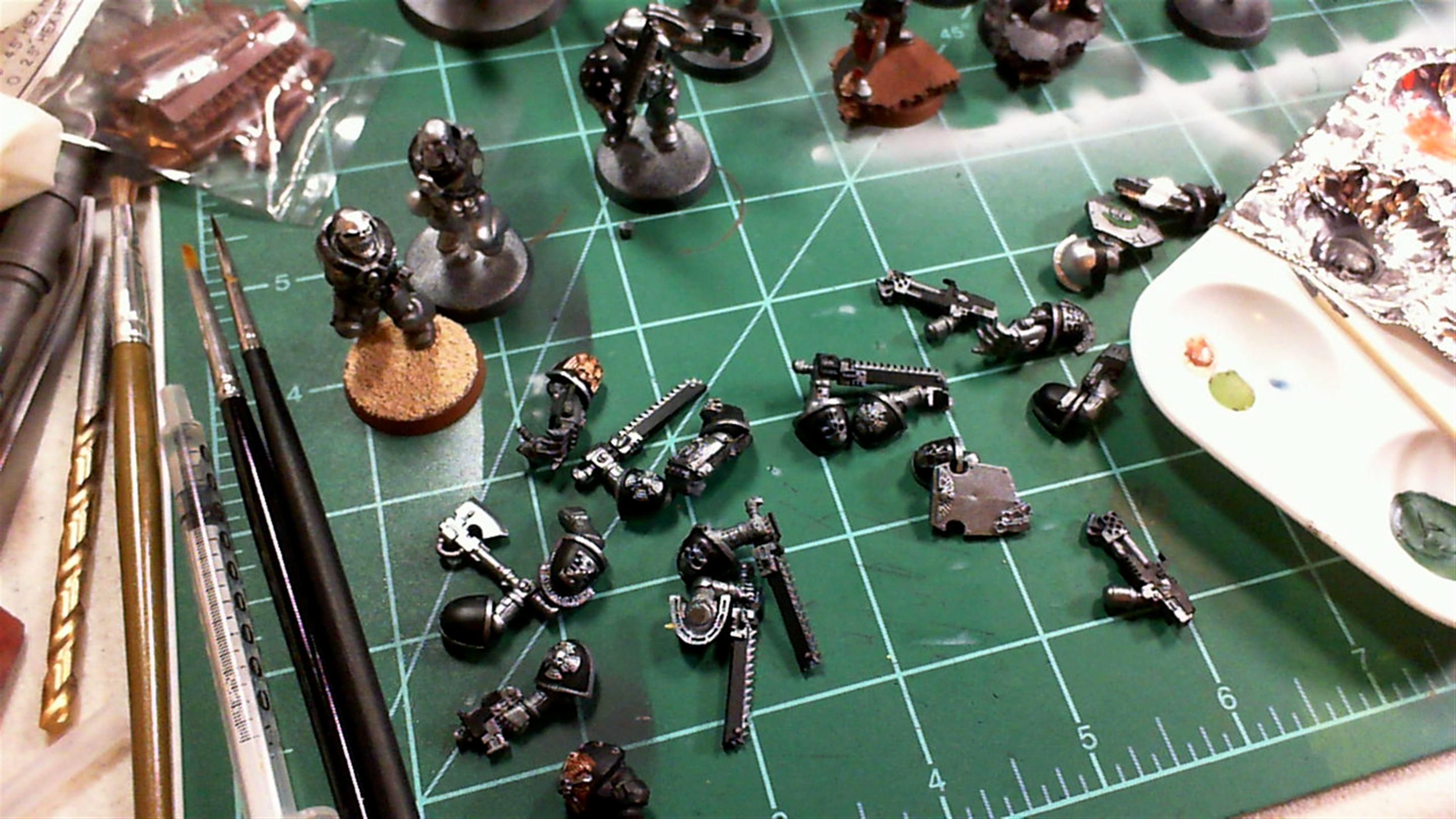 Assault Marines, Assault Squad, Chainsword, Silver Skulls, Space Marines