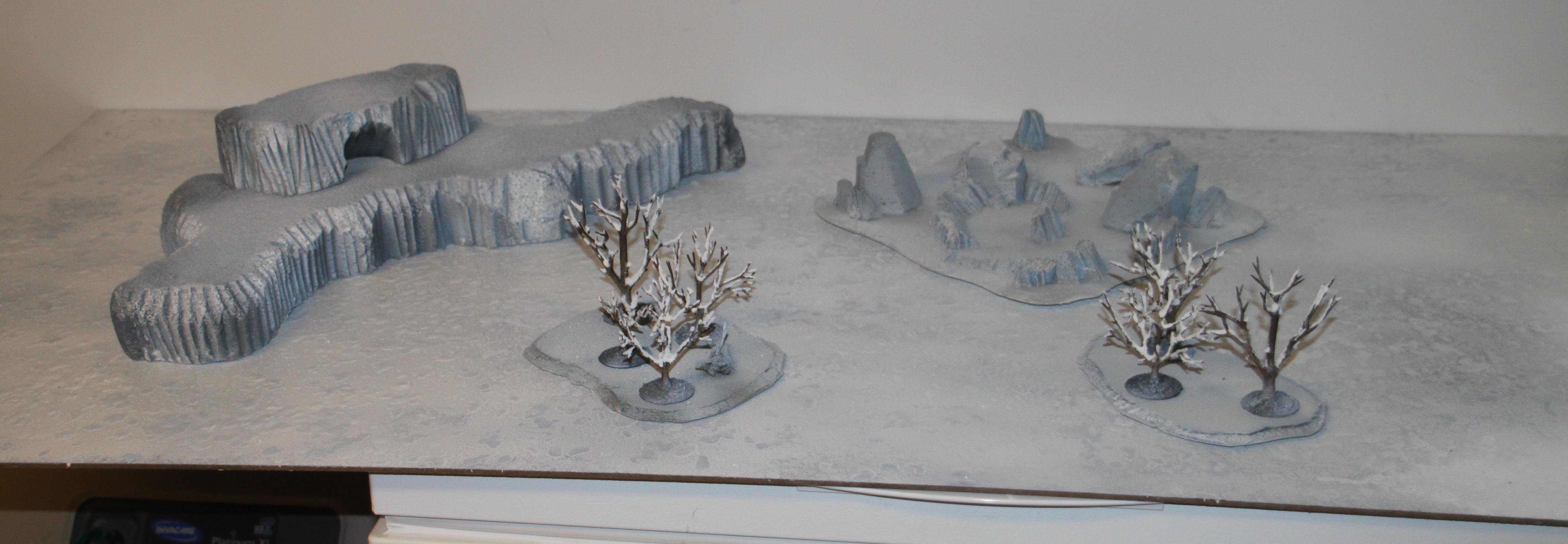 Board, Forest, Snow, Terrain